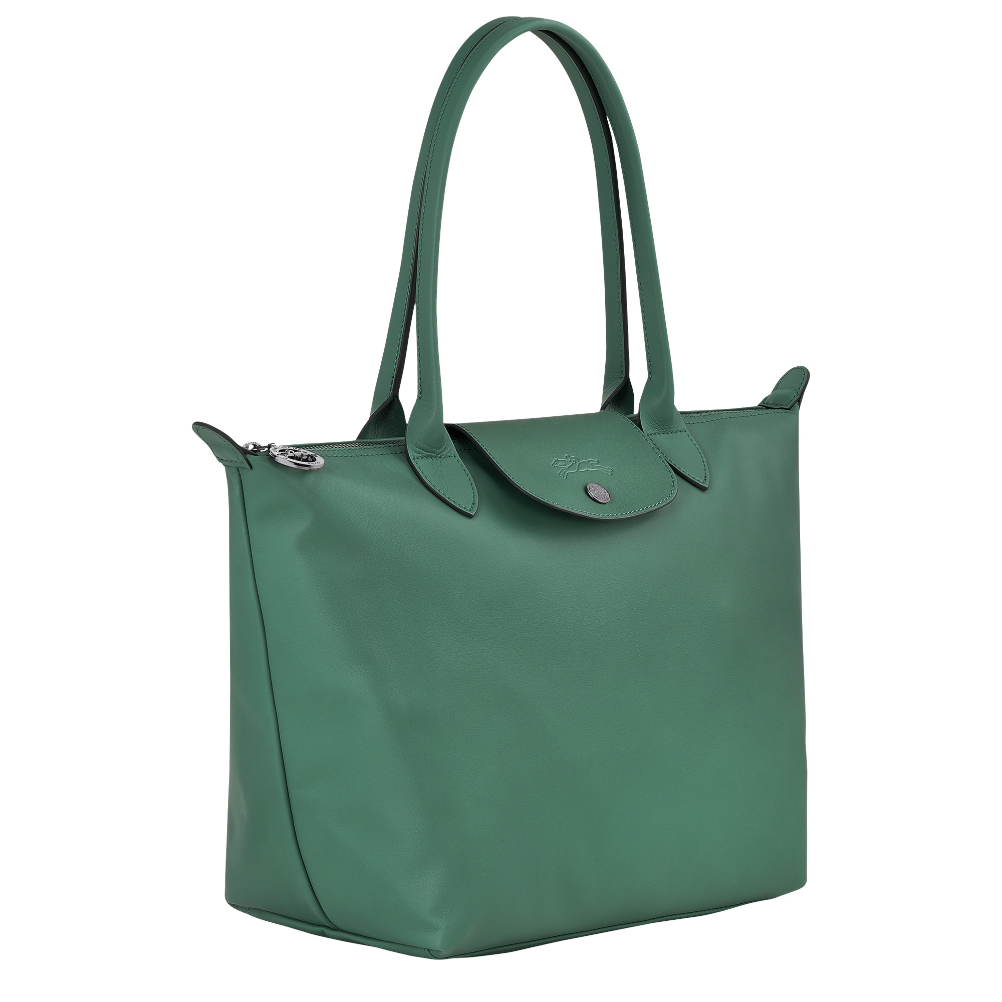 Le Pliage Xtra M Tote bag Sage - Leather - 3