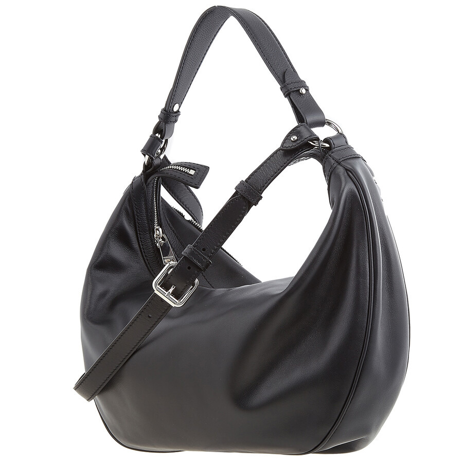 Open Box - Versace Black Repeat Hobo Bag - 6