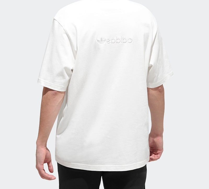 adidas originals Embroidered Logo Short Sleeve White GL6149 - 3