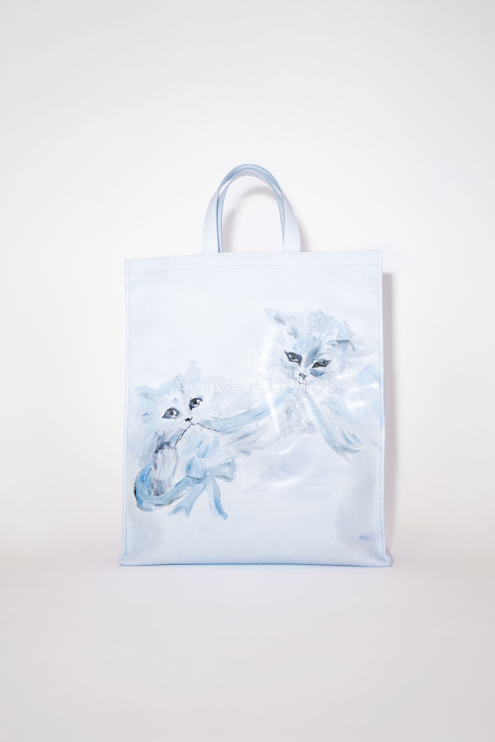Printed logo tote bag - White/grey - 1