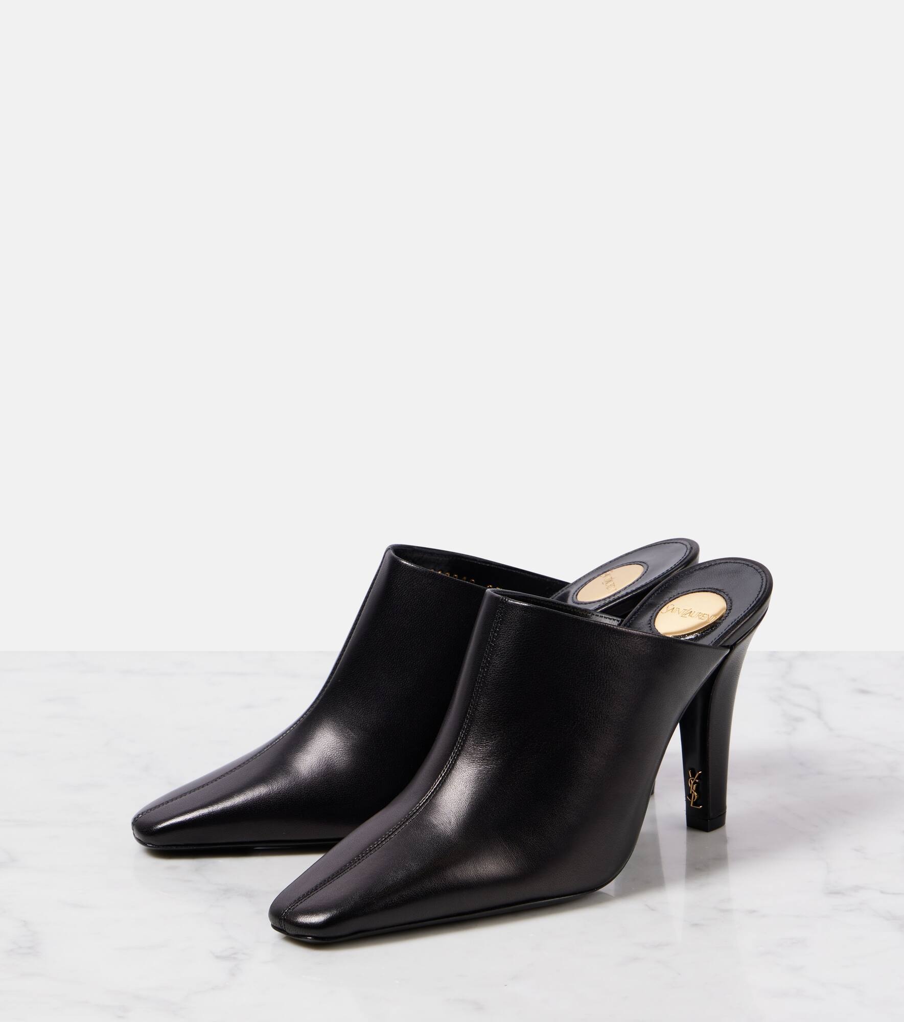 Jill 95 leather mules - 4