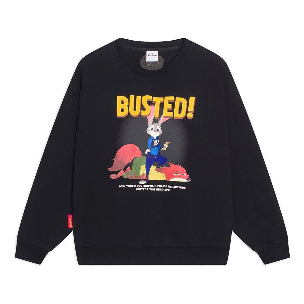 Li-Ning x Disney Zootopia Graphic Sweatshirt 'Black' AWDT343-2 - 1