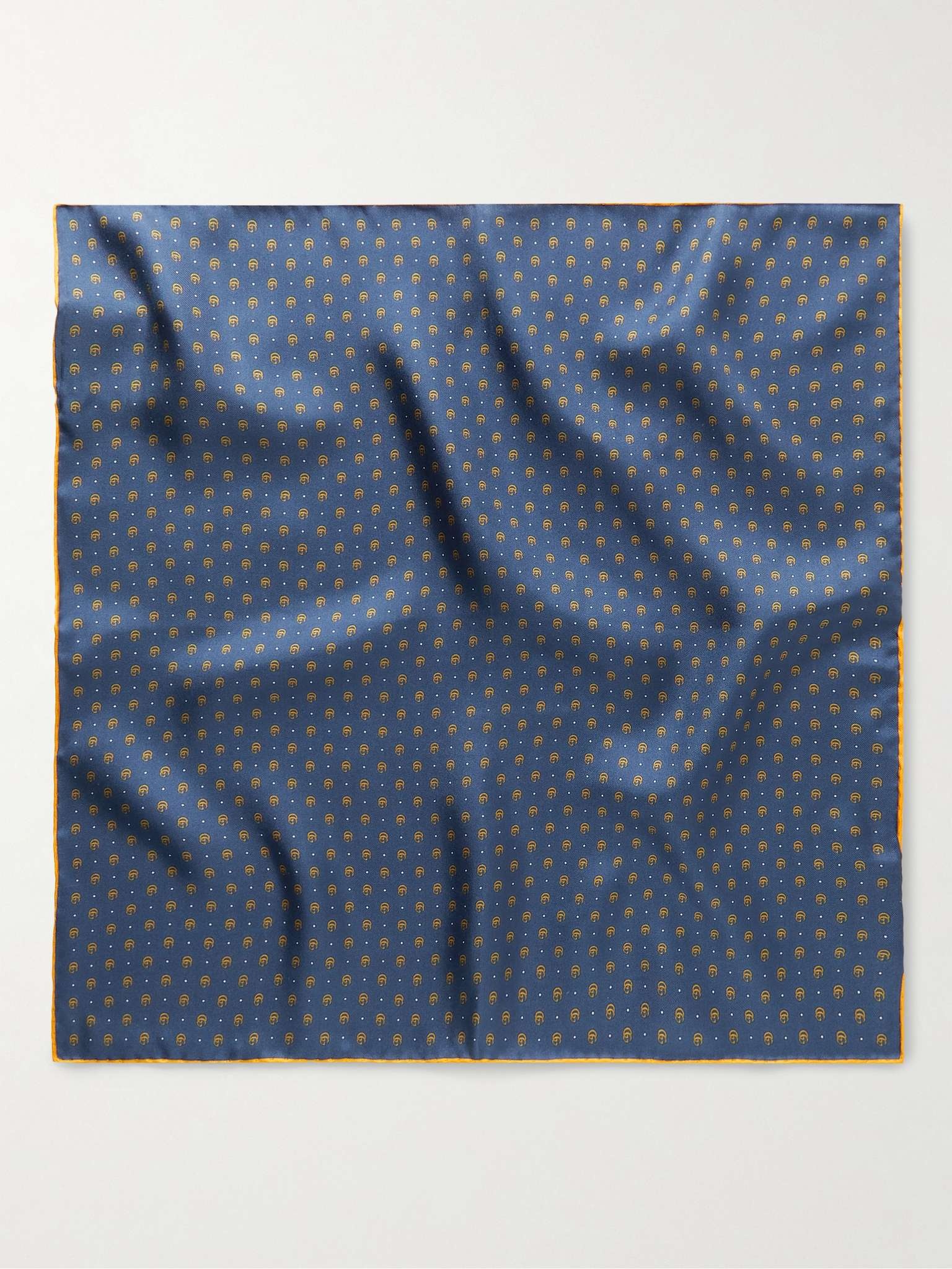 Logo-Print Silk-Twill Pocket Square - 2