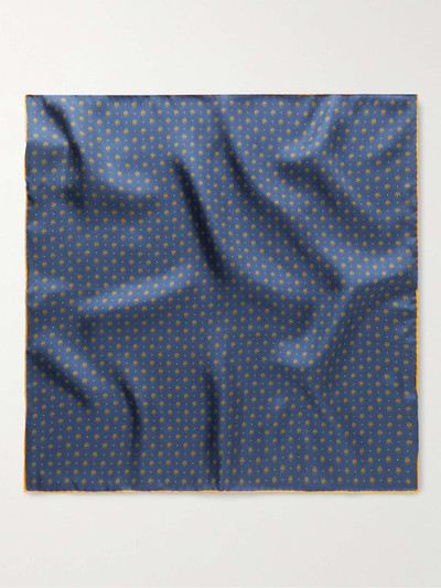 GUCCI Logo-Print Silk-Twill Pocket Square outlook