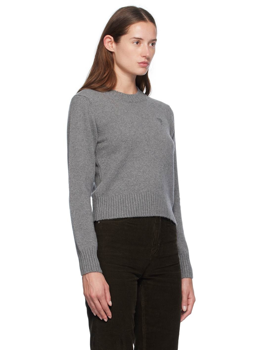 Gray Cashmere Ami de Cœur Sweater - 2