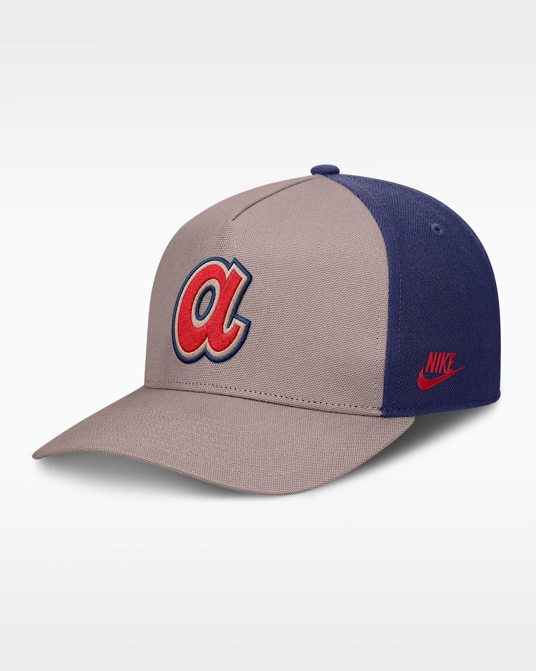 Atlanta Braves Cooperstown Rise Men's Nike MLB A-Frame Adjustable Hat - 1