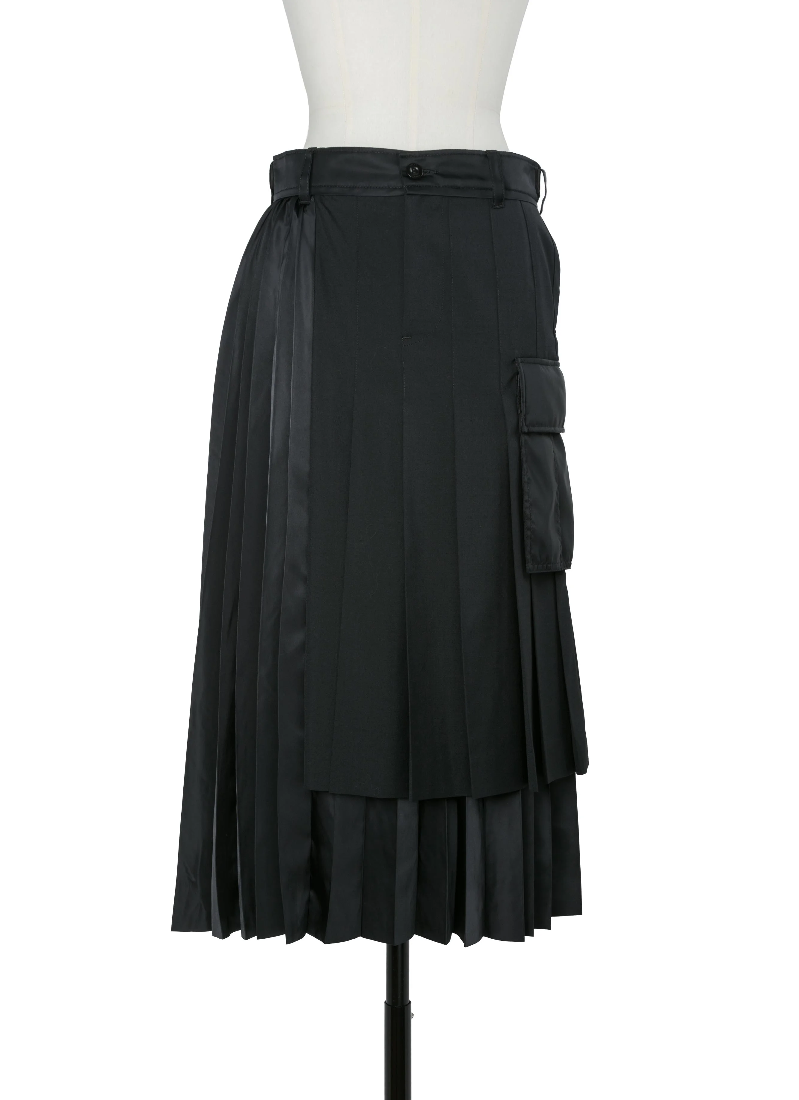 Suiting x Nylon Twill Skirt - 1