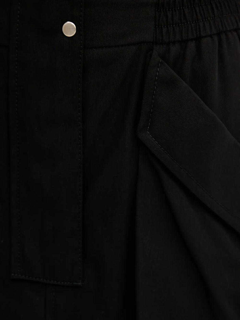 elasticated cotton midi skirt - 5