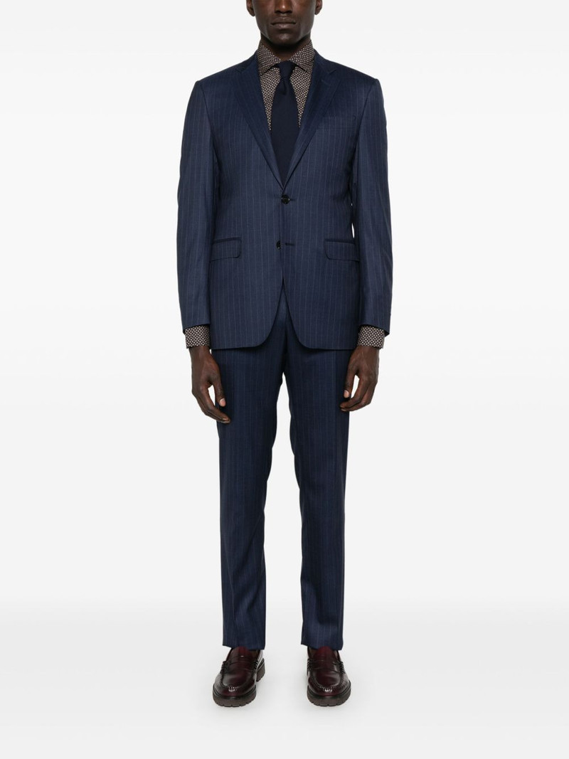 Canali striped suit outlook
