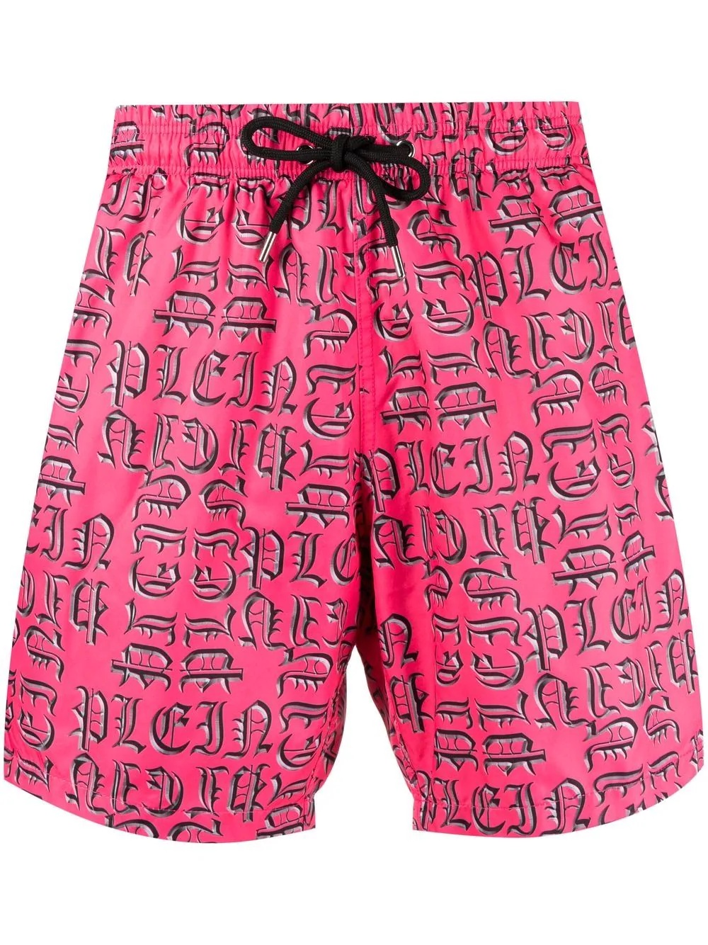 logo-lettering swim shorts - 1