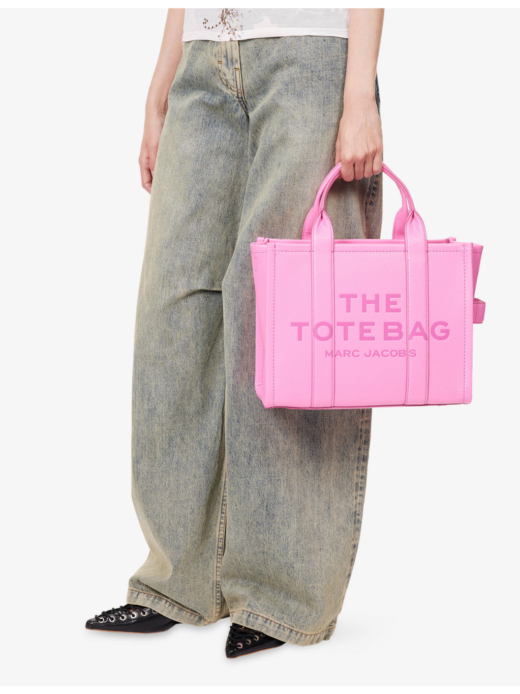 The Medium Leather Tote Bag - 3