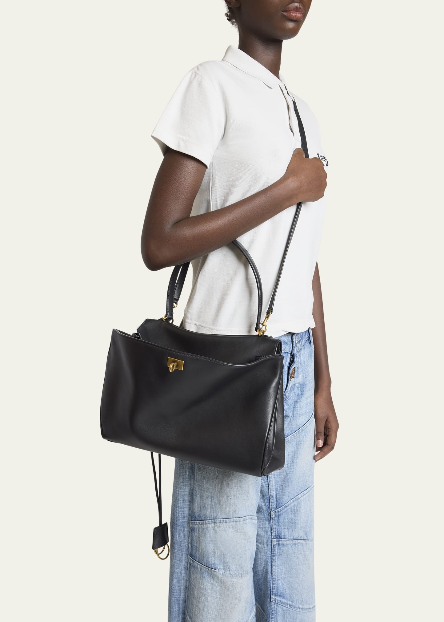 Rodeo Medium Leather Top-Handle Bag - 2