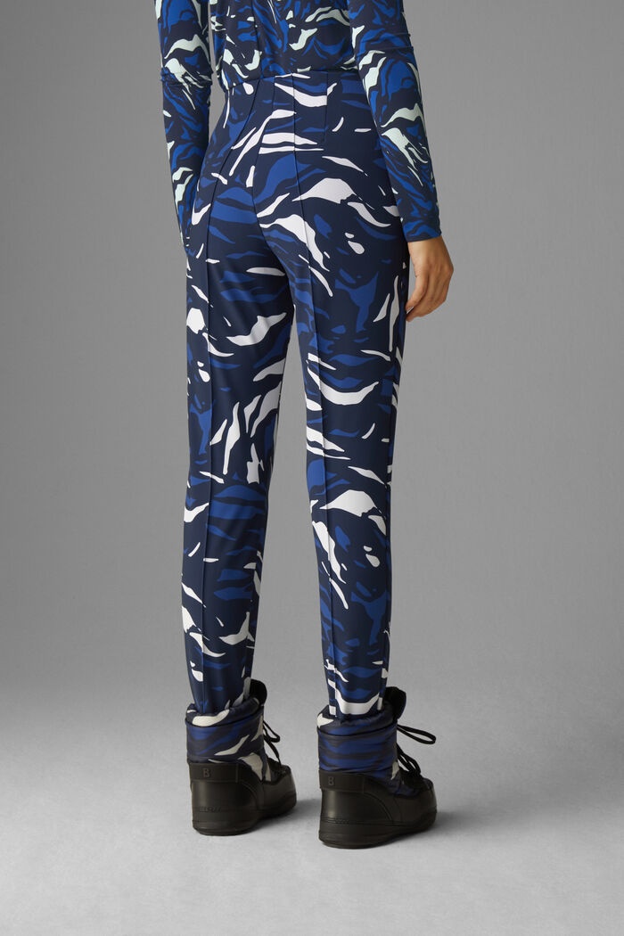 Elaine Stirrup pants in Navy blue/White - 3