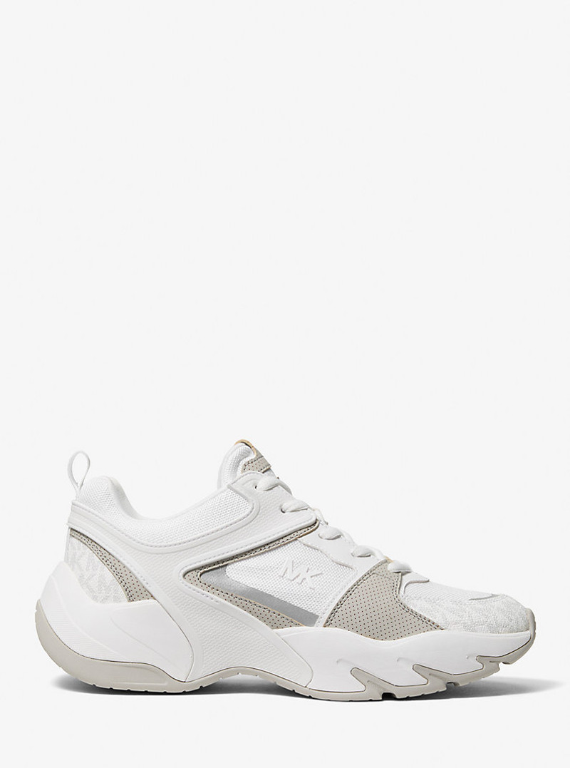 MICHAEL KORS Chase Mixed-Media Trainer outlook