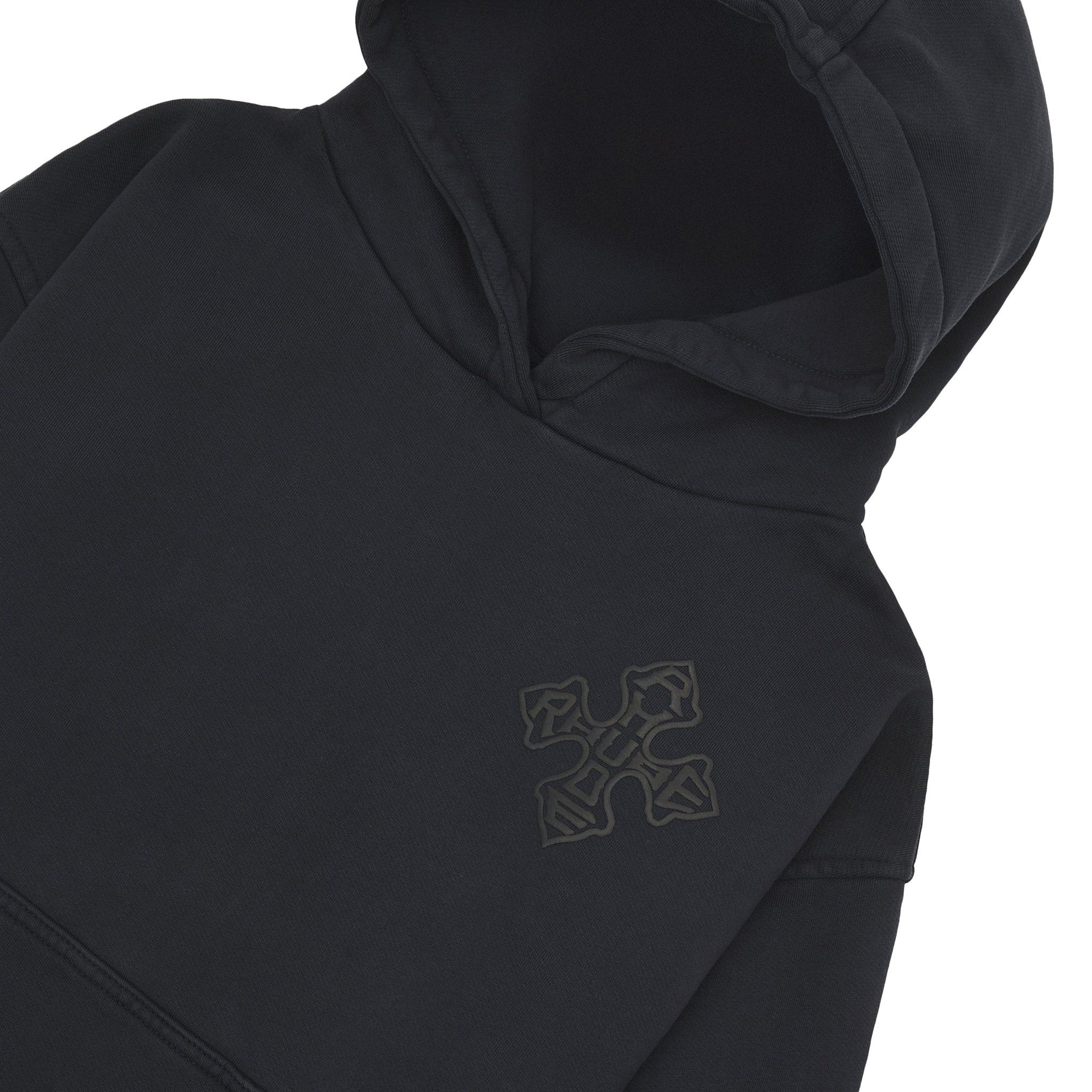 Rhude Cross Logo Hoodie 'Vintage Black' - 3