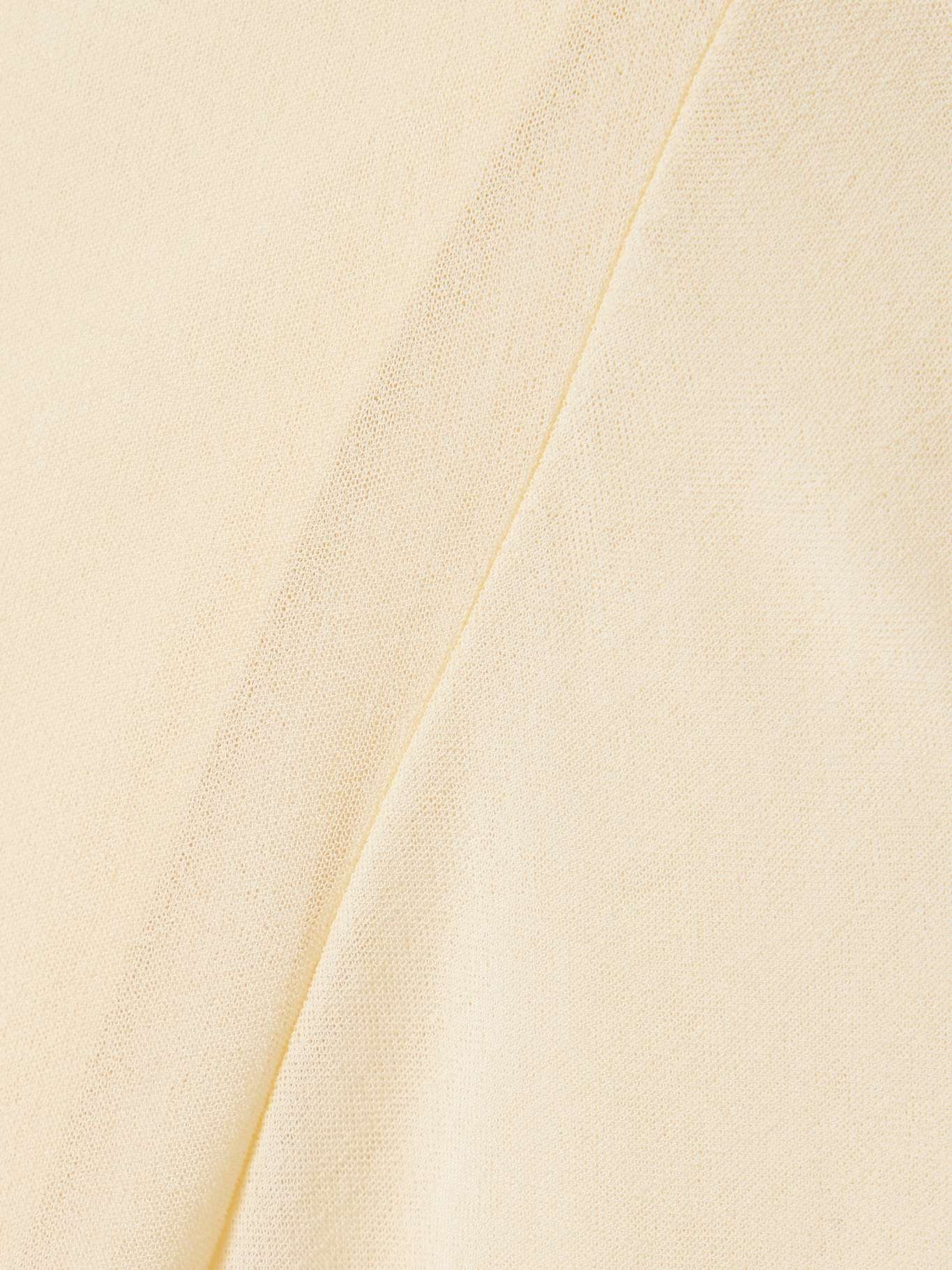 Rosalie gathered jersey top Pastel yellow - 6