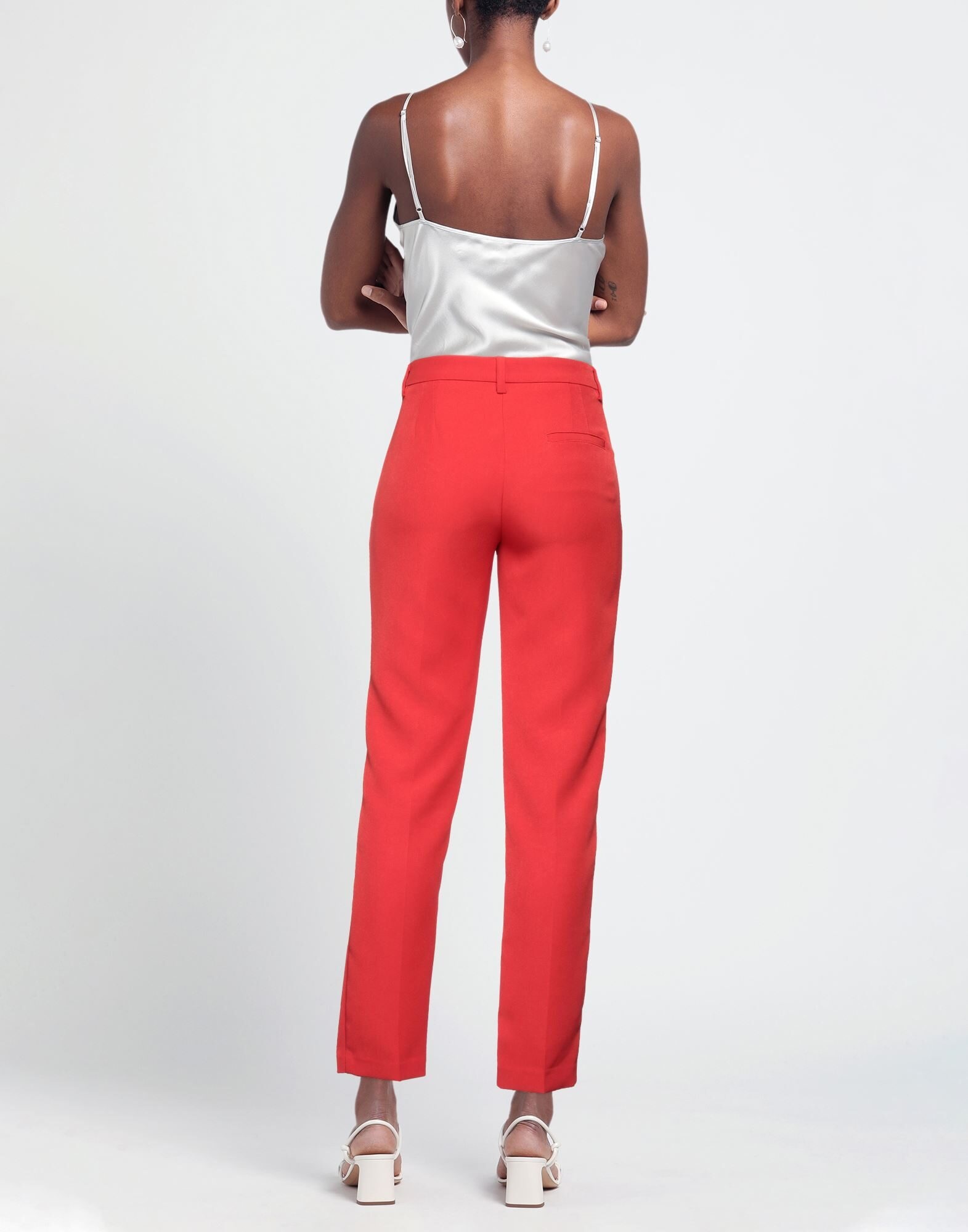 Red Women's Casual Pants - 3