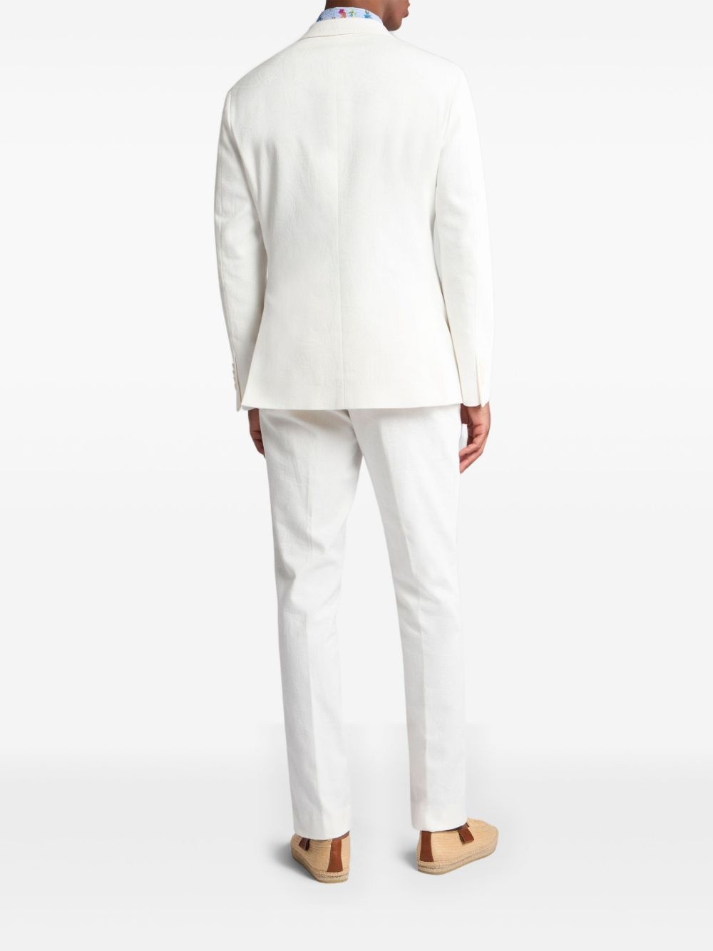 cotton jacquard blazer - 3