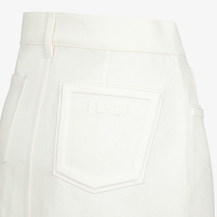 White denim skirt - 3