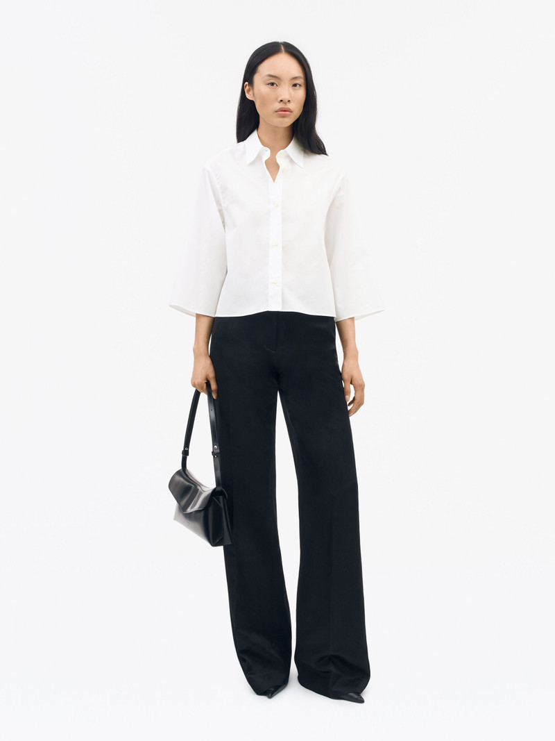 TIGER OF SWEDEN Corins Relaxed-Fit Cropped Shirt outlook