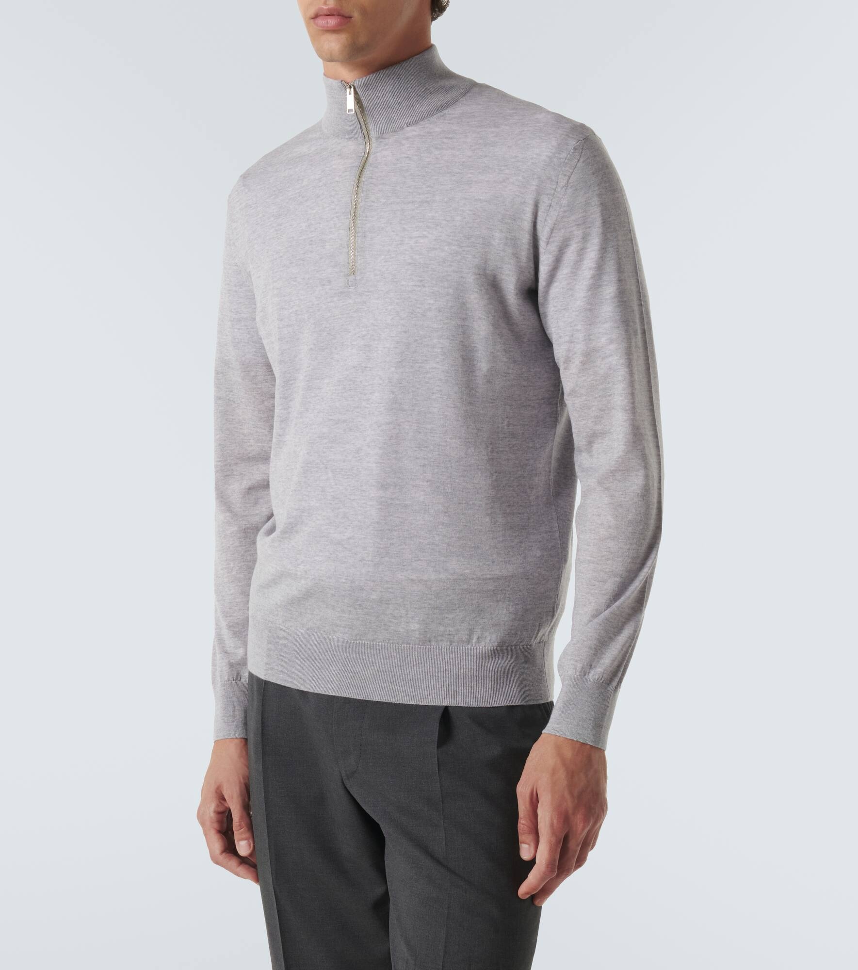 Wool half-zip sweater - 3
