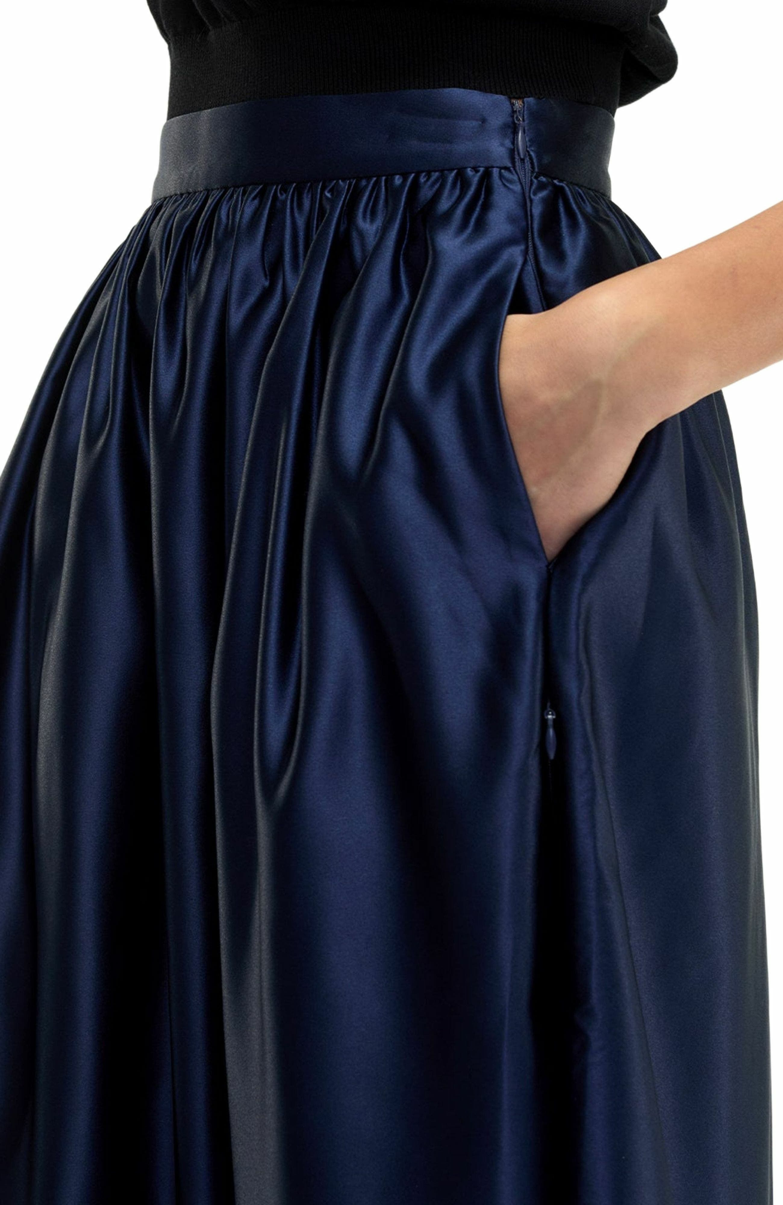 Cynthia Rowley Belle Maxi Skirt in Navy at Nordstrom - 8