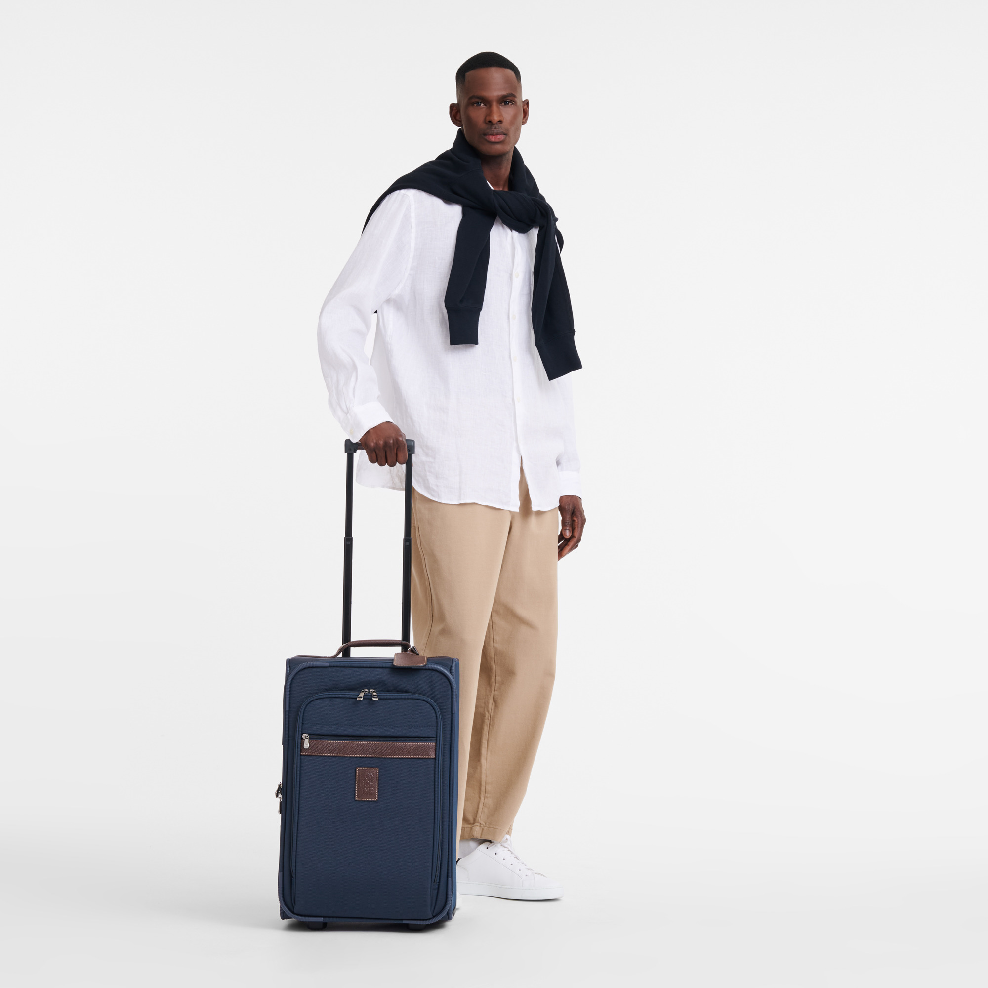 Boxford M Suitcase Blue - Canvas - 2