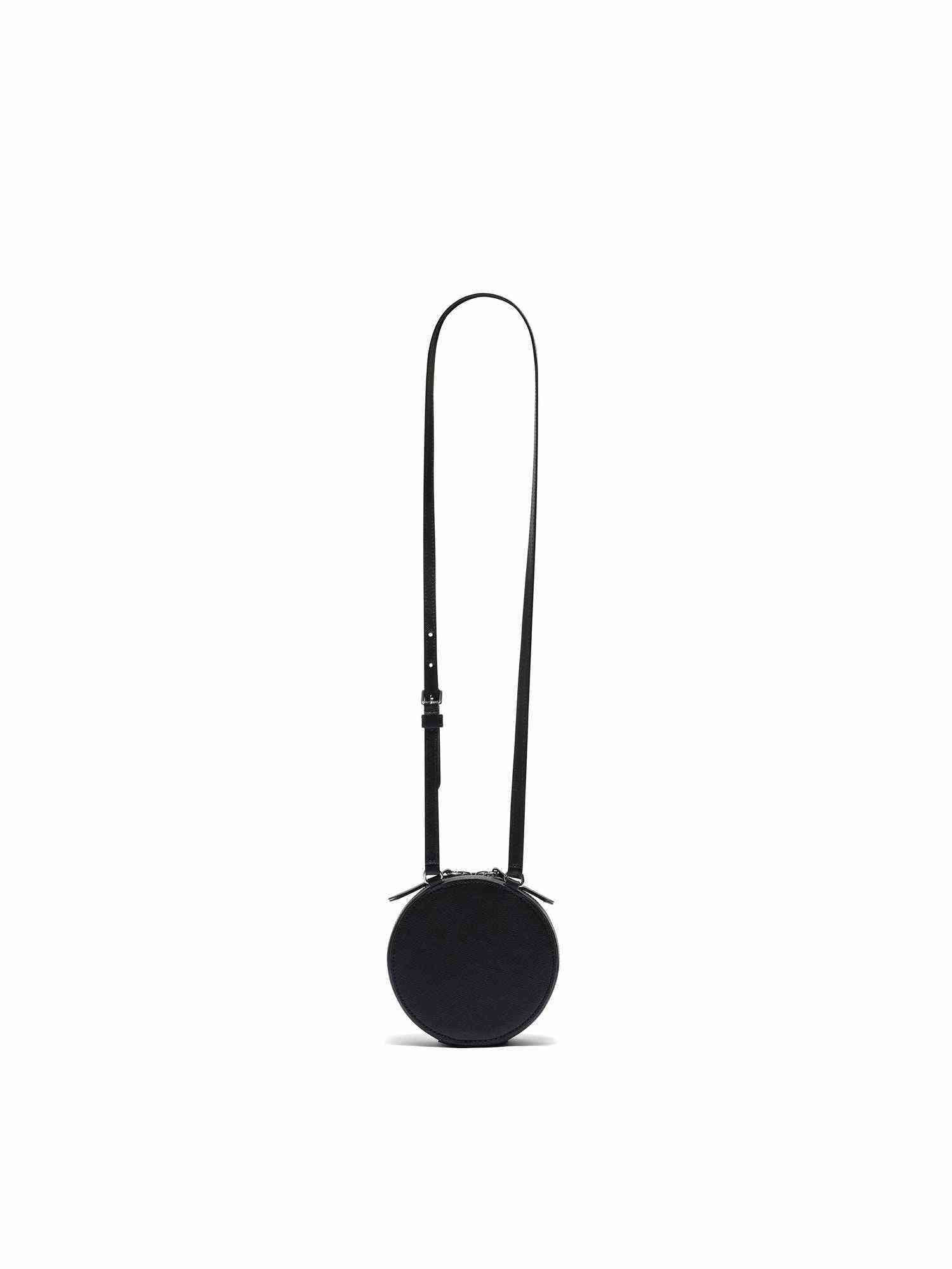 Micro Circle Bag in Black - 4