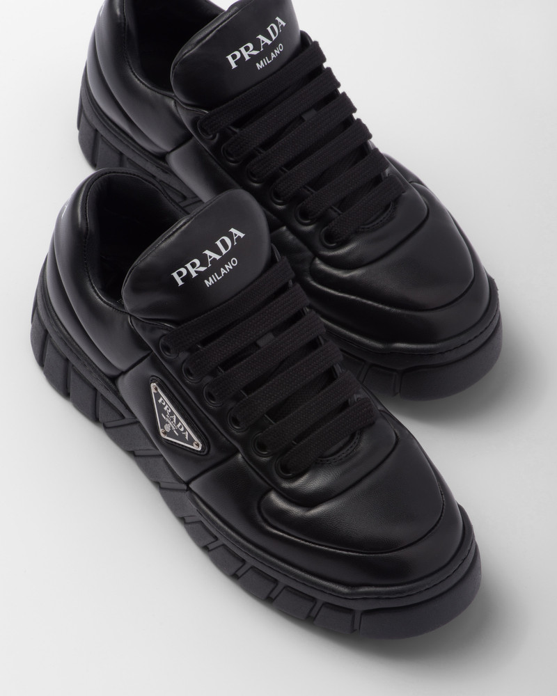 Padded nappa leather sneakers 6