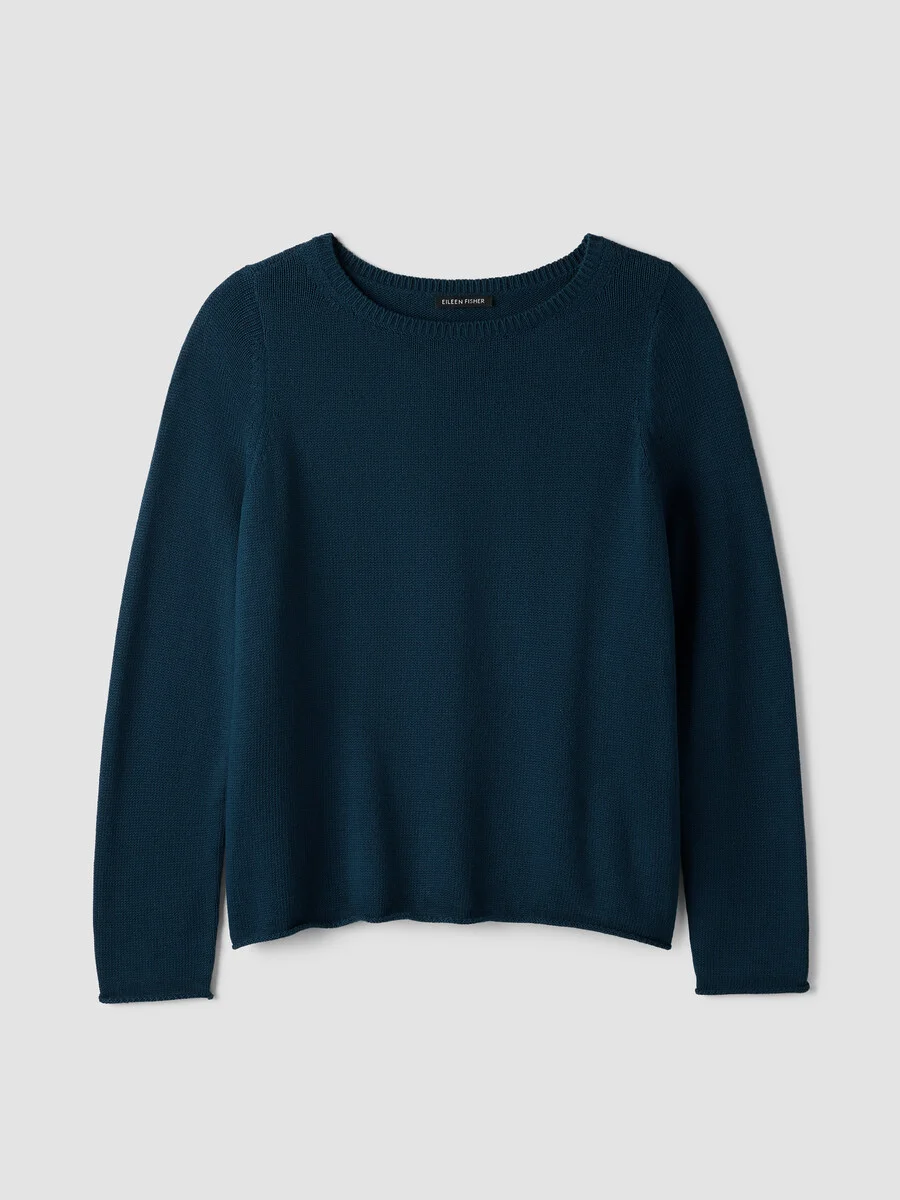 Peruvian Cotton Blend Bateau Neck Top - 1