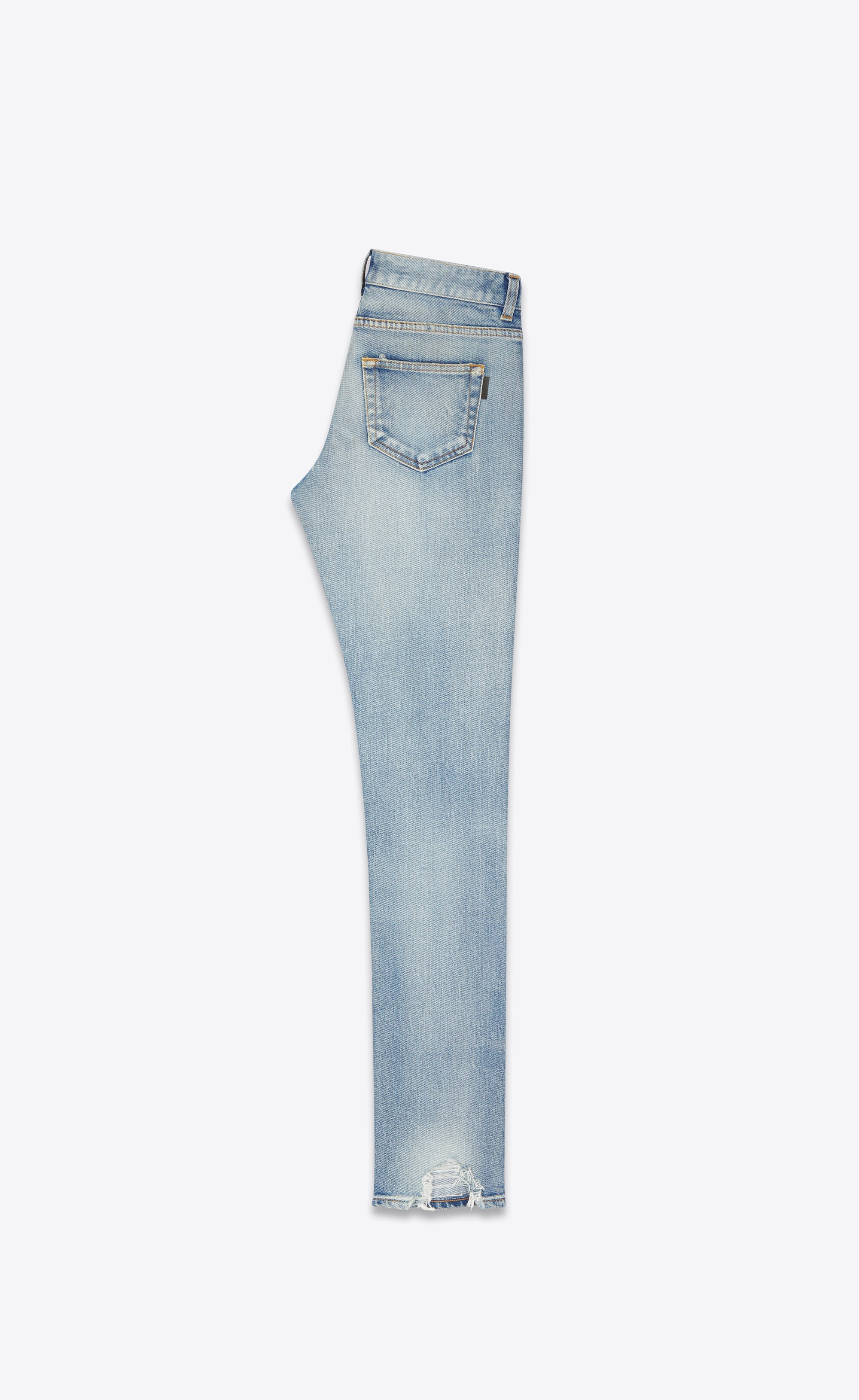 skinny-fit jeans in 80's vintage blue stretch denim - 2