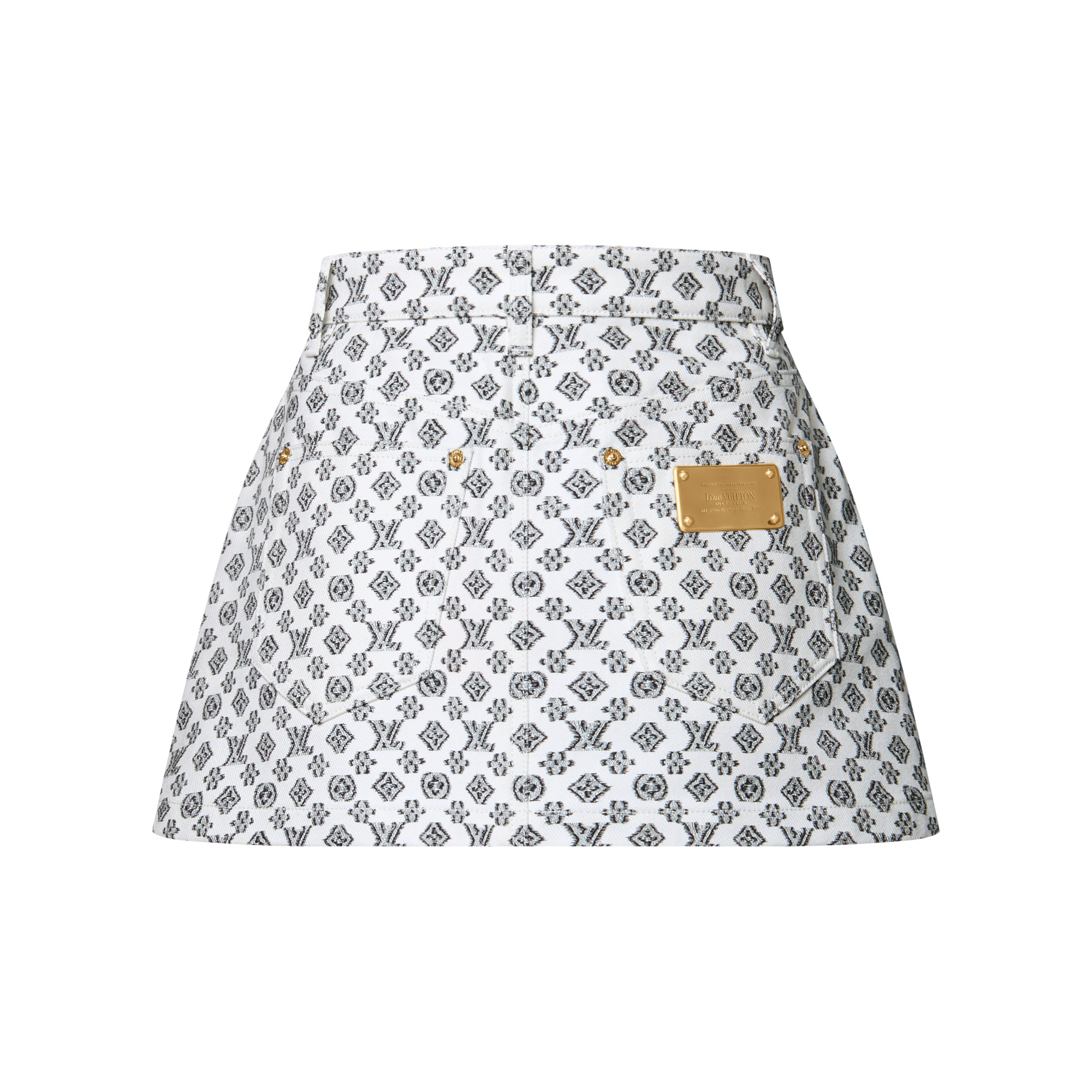 Blurry Monogram Mini Skirt - 3