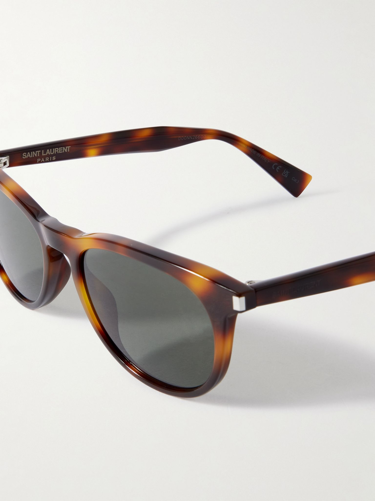 Round-Frame Tortoiseshell Recycled-Acetate Sunglasses Tortoiseshell - 3