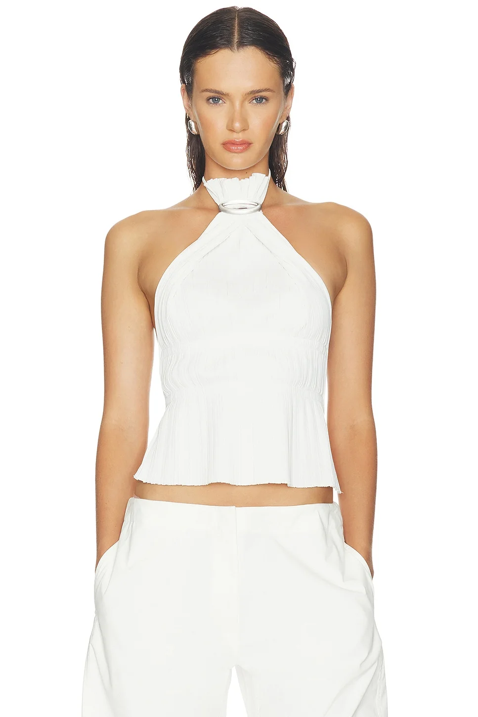 Halo Pleat Halter Top - 1
