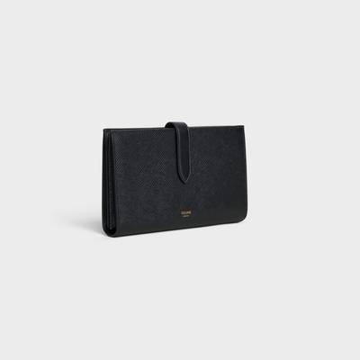 CELINE Large strap wallet in Grained calfskin outlook