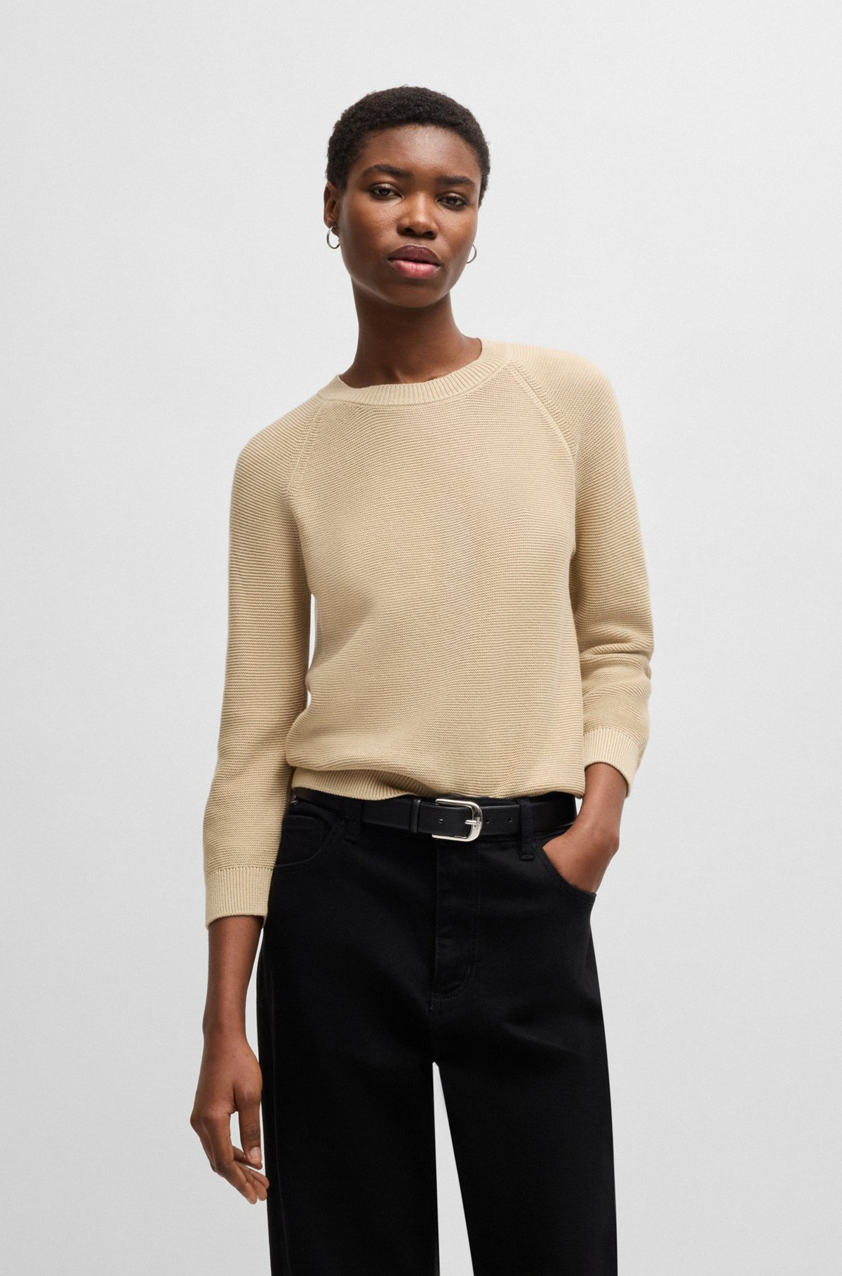 KNITTED SWEATER IN COTTON - 2