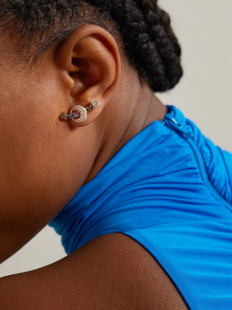 ANANYA Chakra 18-karat Rose Gold Multi-stone Earrings outlook