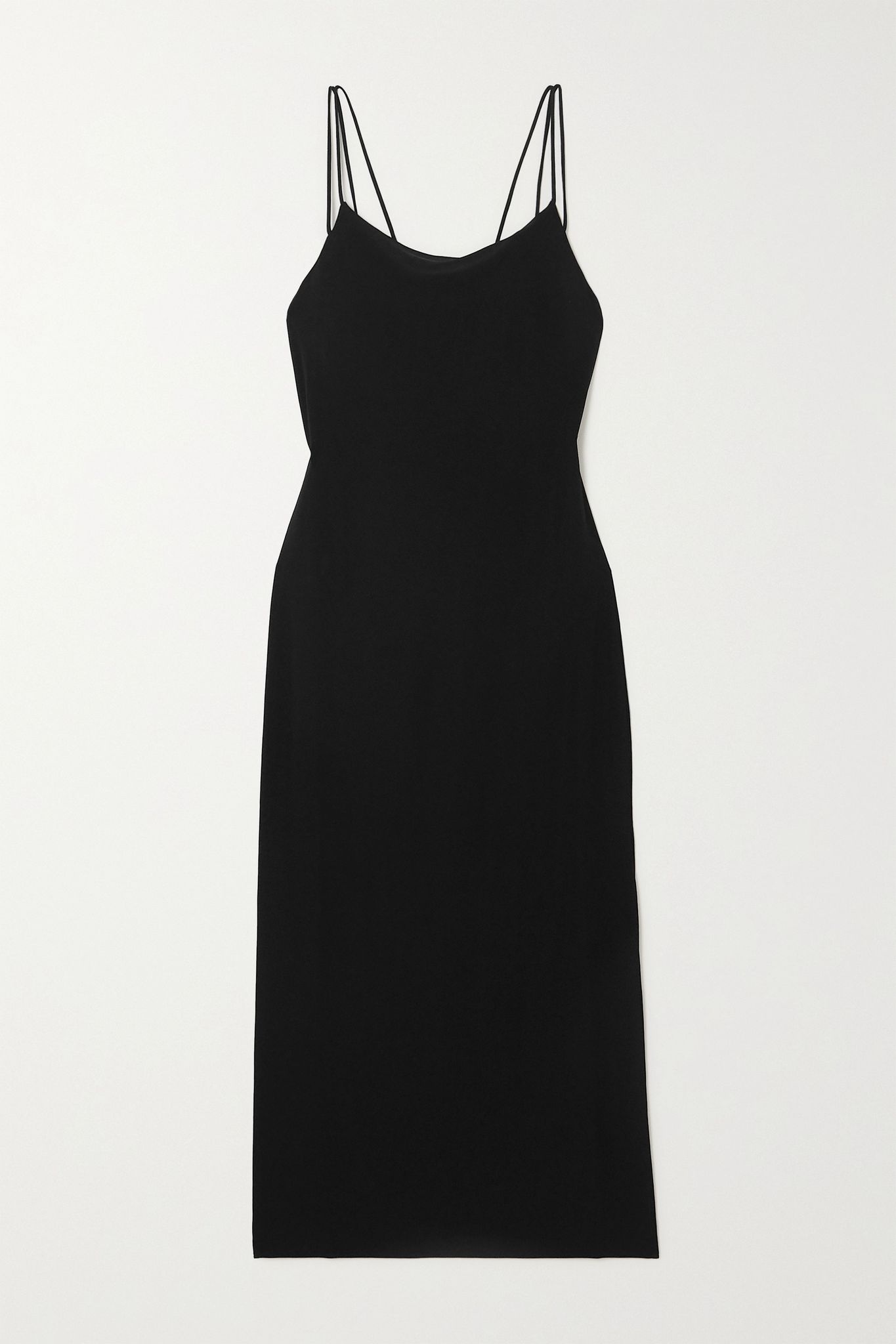 Draped jersey midi dress - 1