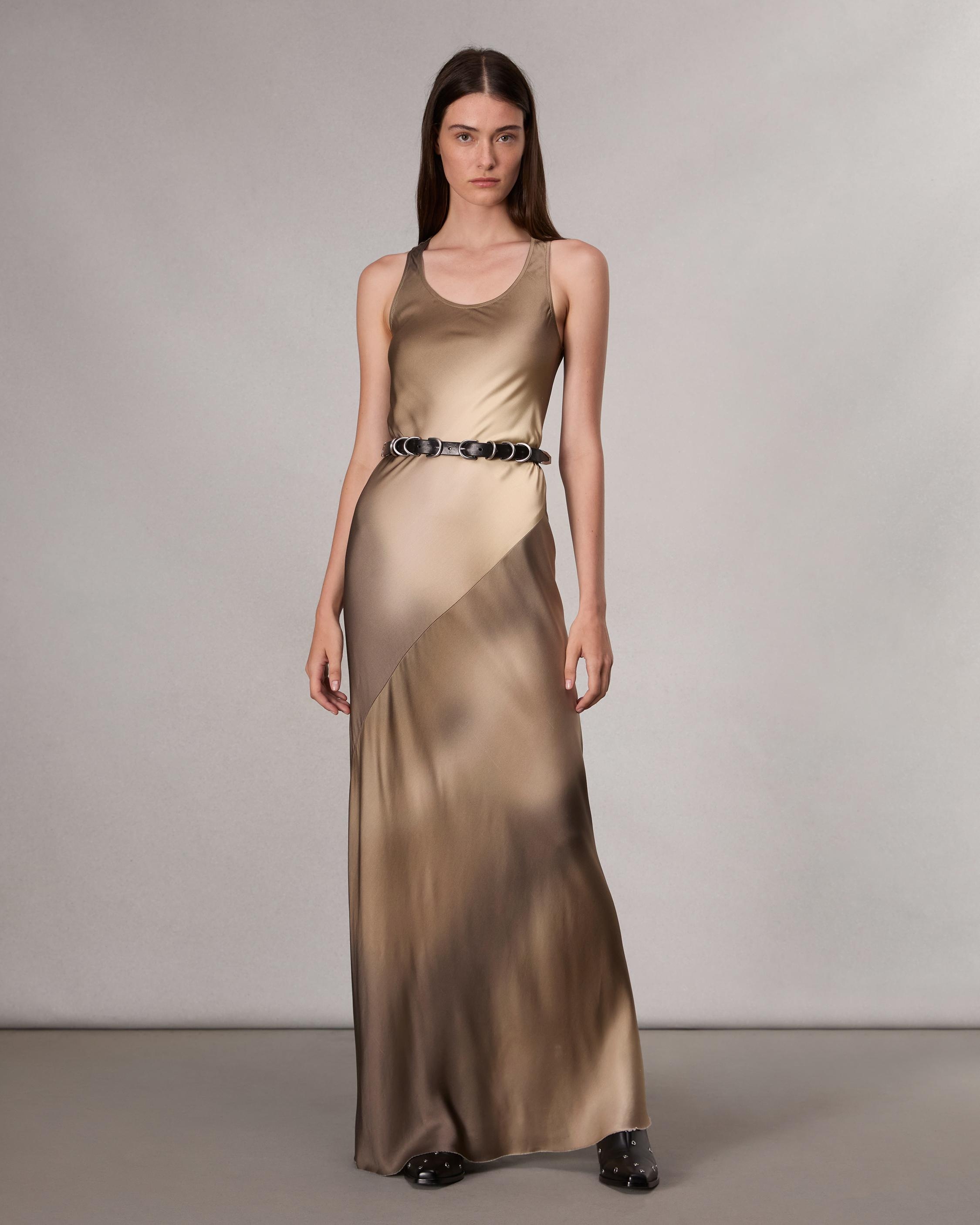 Daisy Satin Maxi Dress - 2