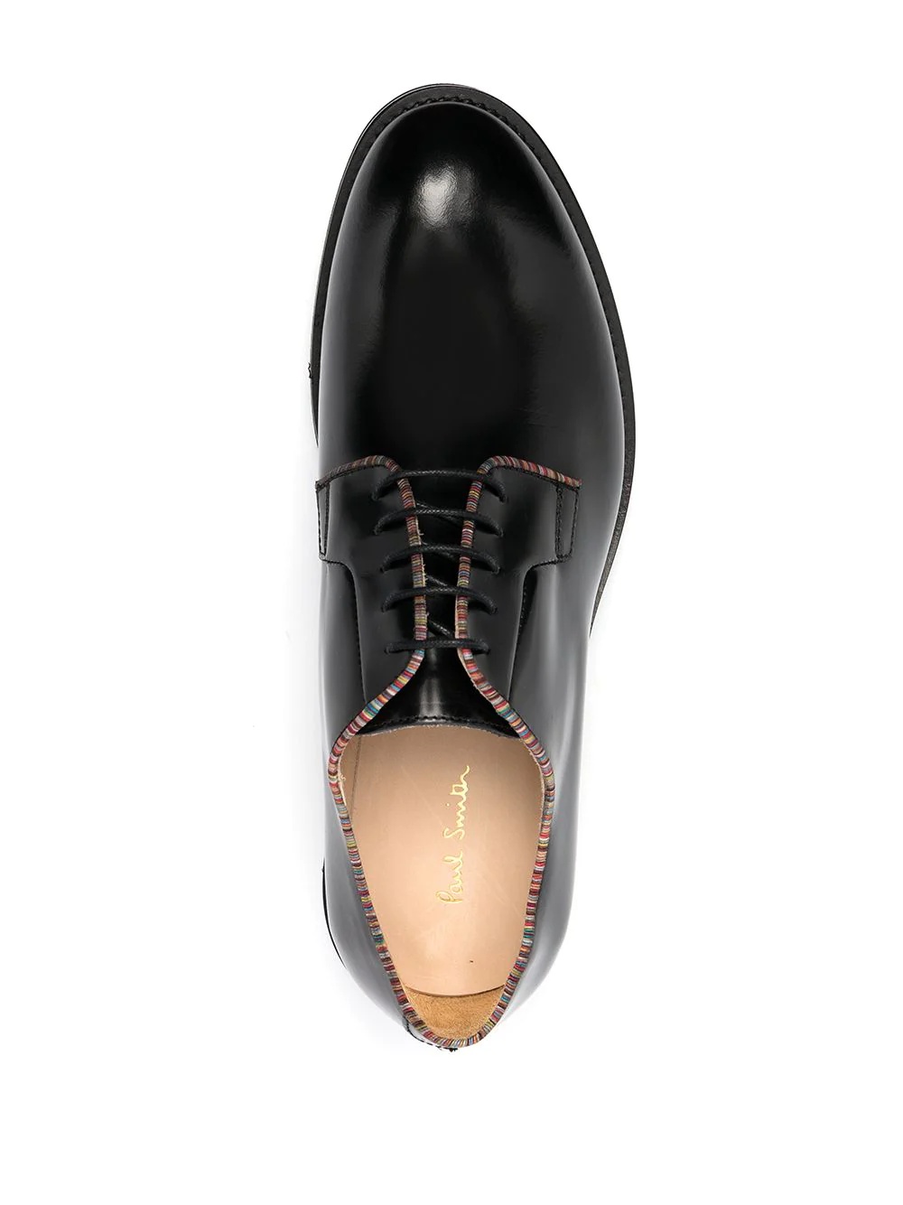 contrast-trim derby shoes - 4