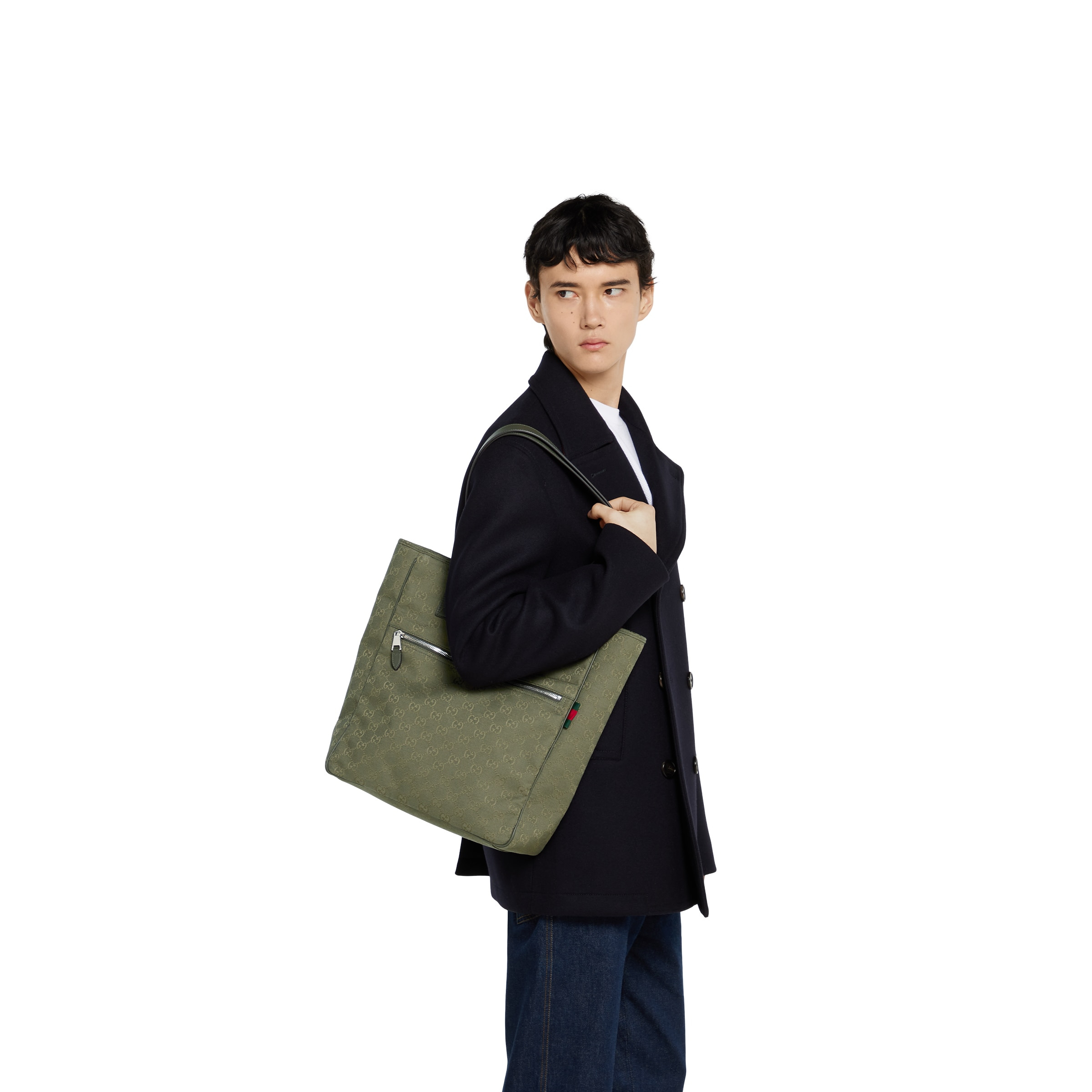 GG canvas medium tote bag - 3