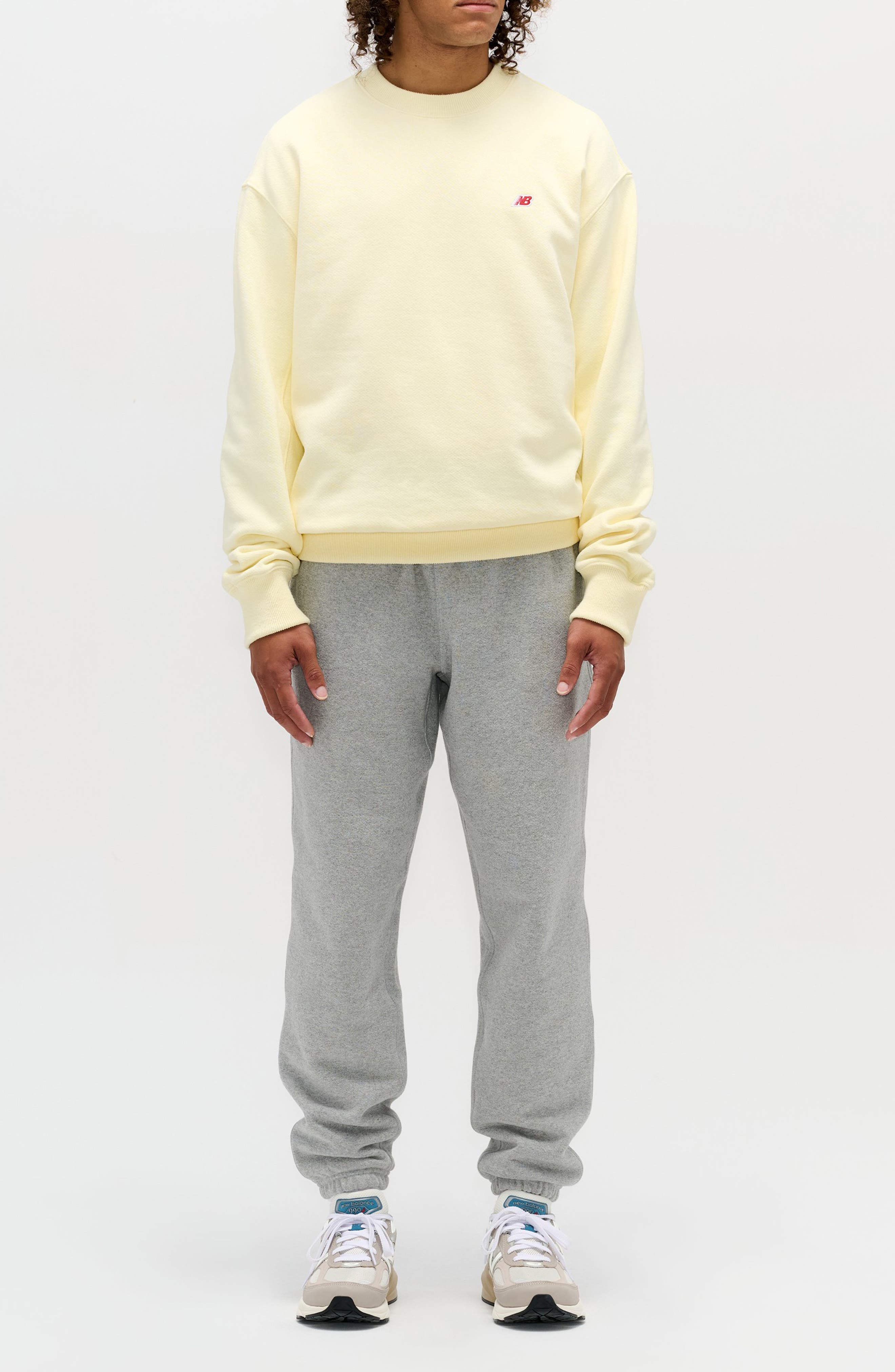 New Balance Made in USA Cotton Crewneck Sweatshirt in Dawn Glow at Nordstrom - 5