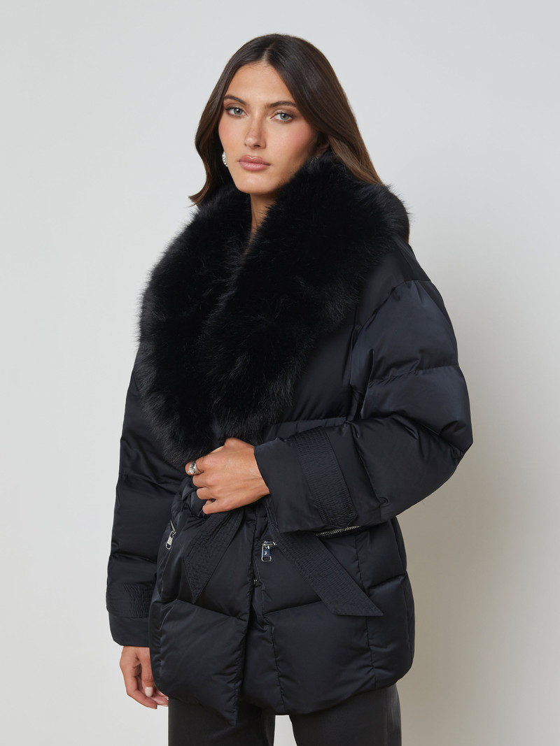 Vail Faux Fur Down Coat 3