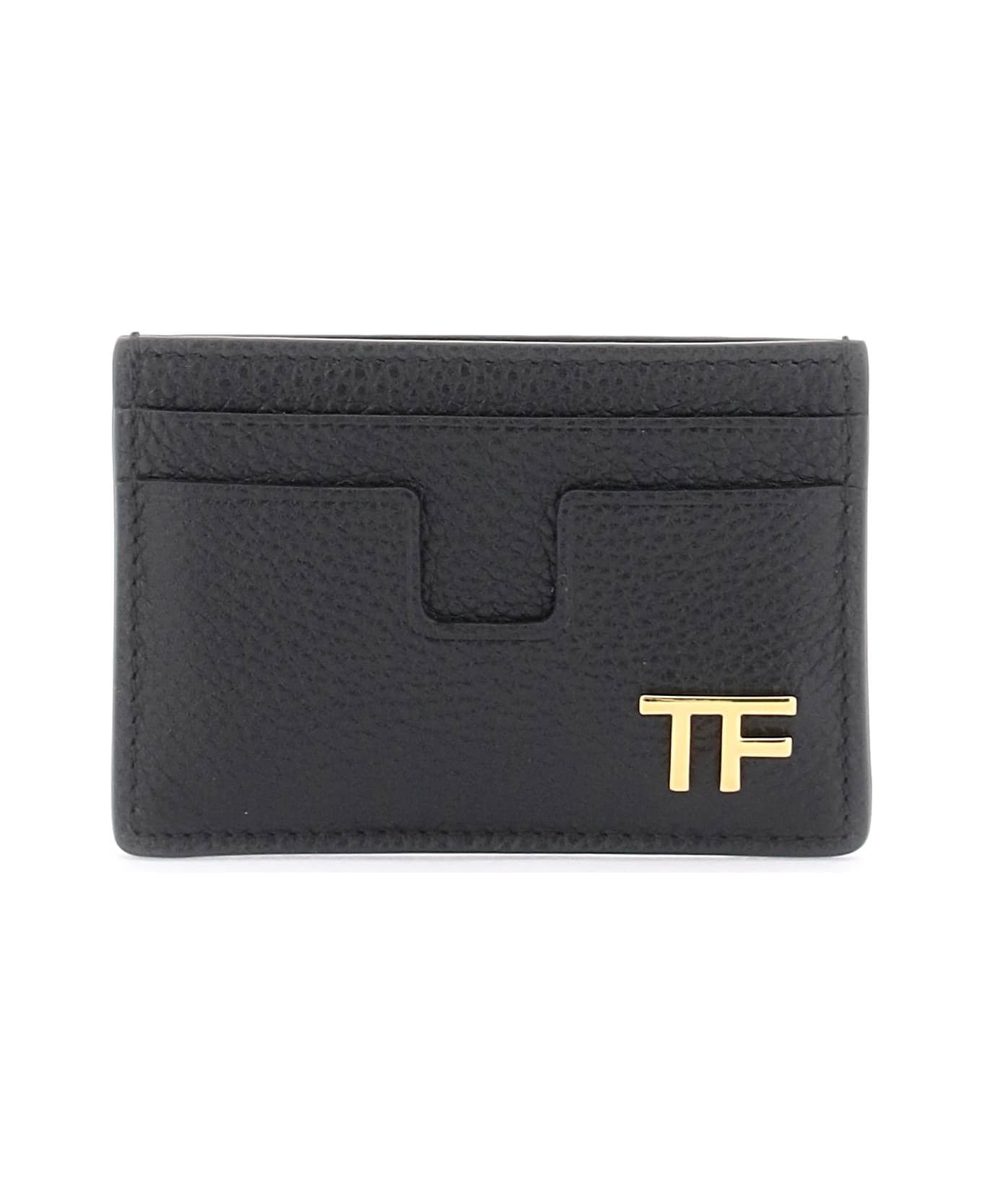 Pebbled Calfskin Card Holder - 1