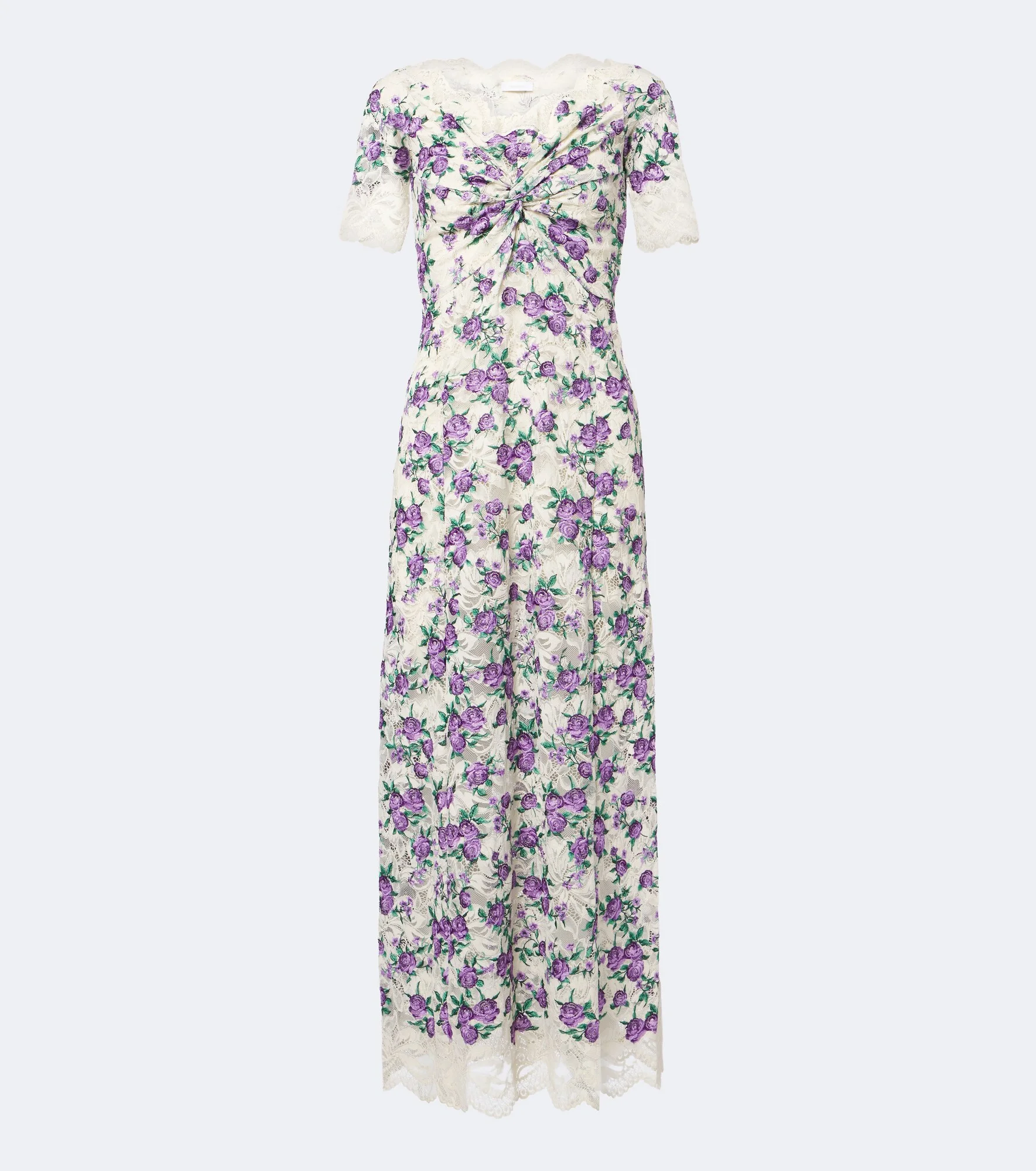 Floral lace maxi dress - 1