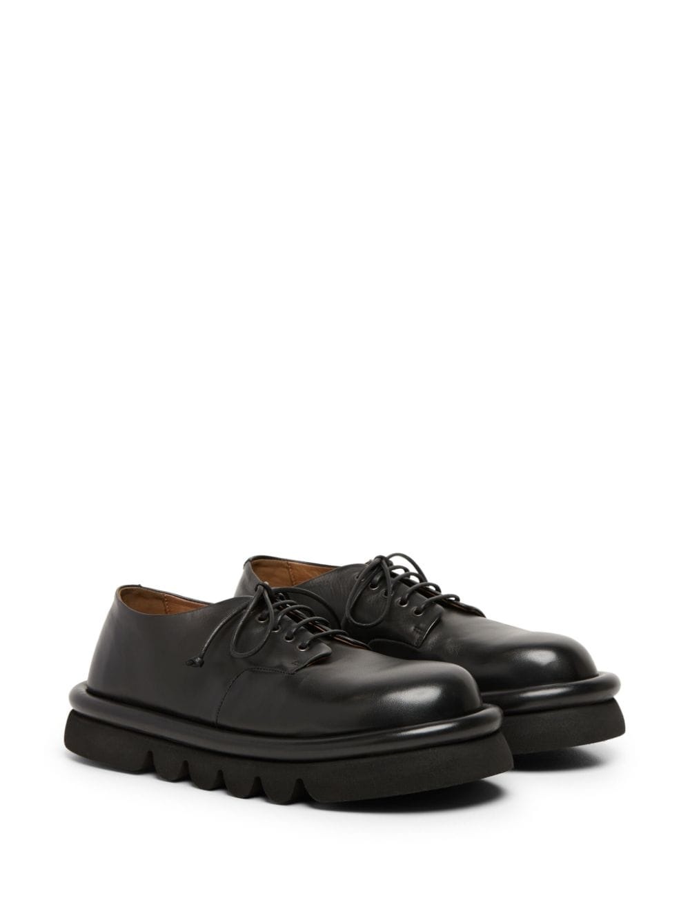 leather lace-up shoes - 2