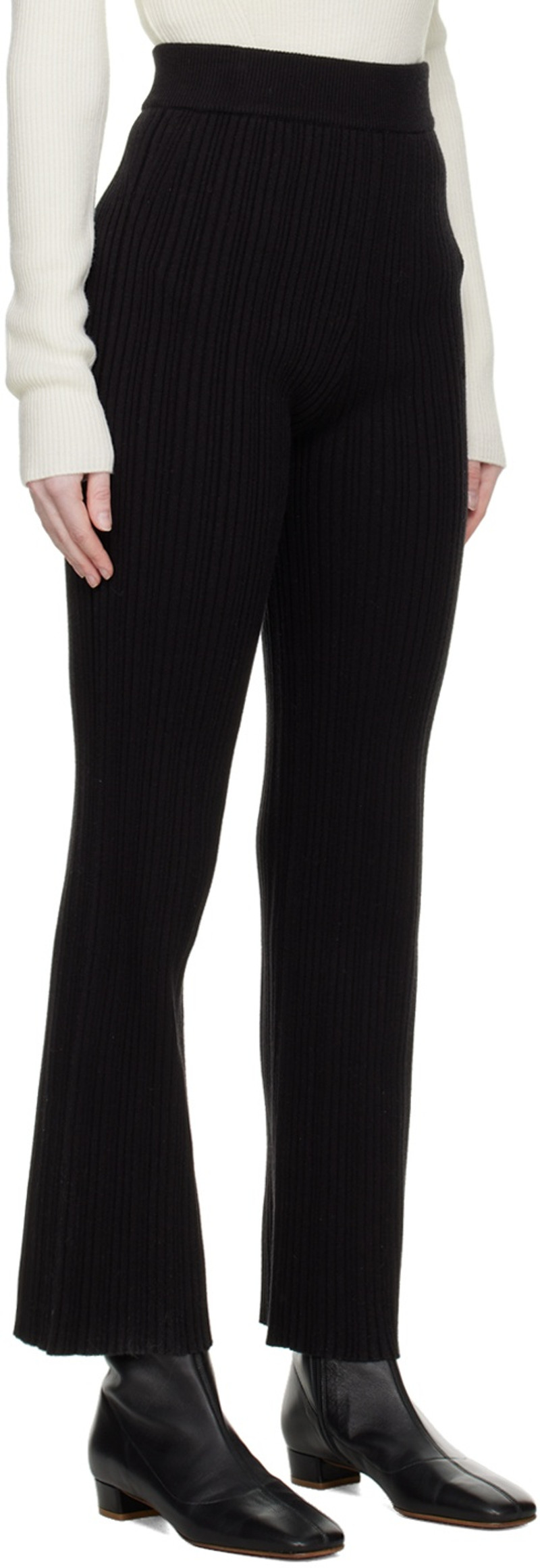 LVIR Black Flared Trousers outlook