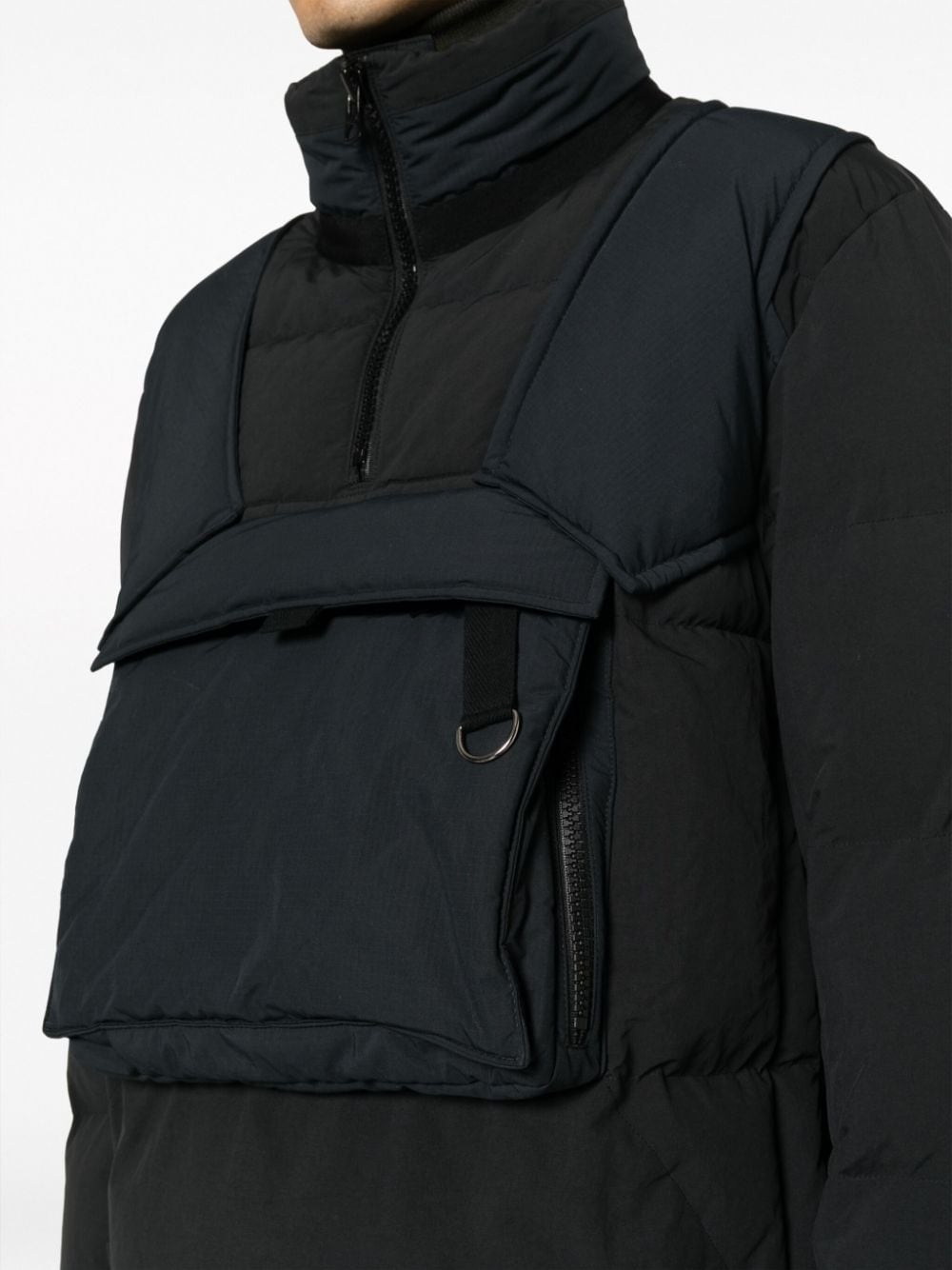 pouch-pocket padded jacket - 5