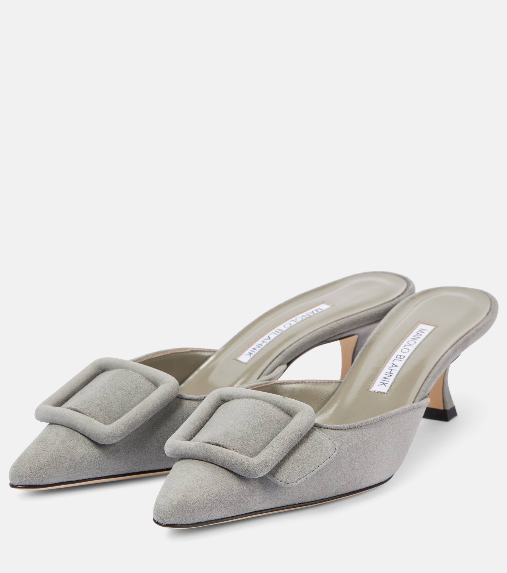 Maysale 50 suede mules - 4