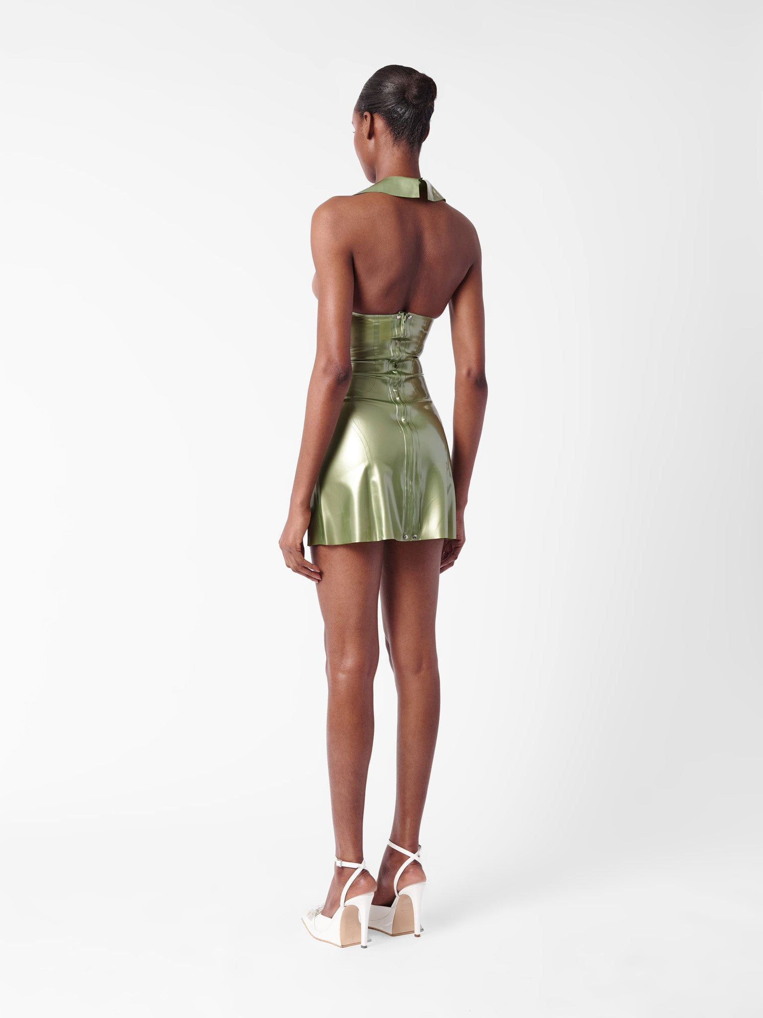 CHAMBERS LATEX DRESS DOLLAR BILL GREEN - 6